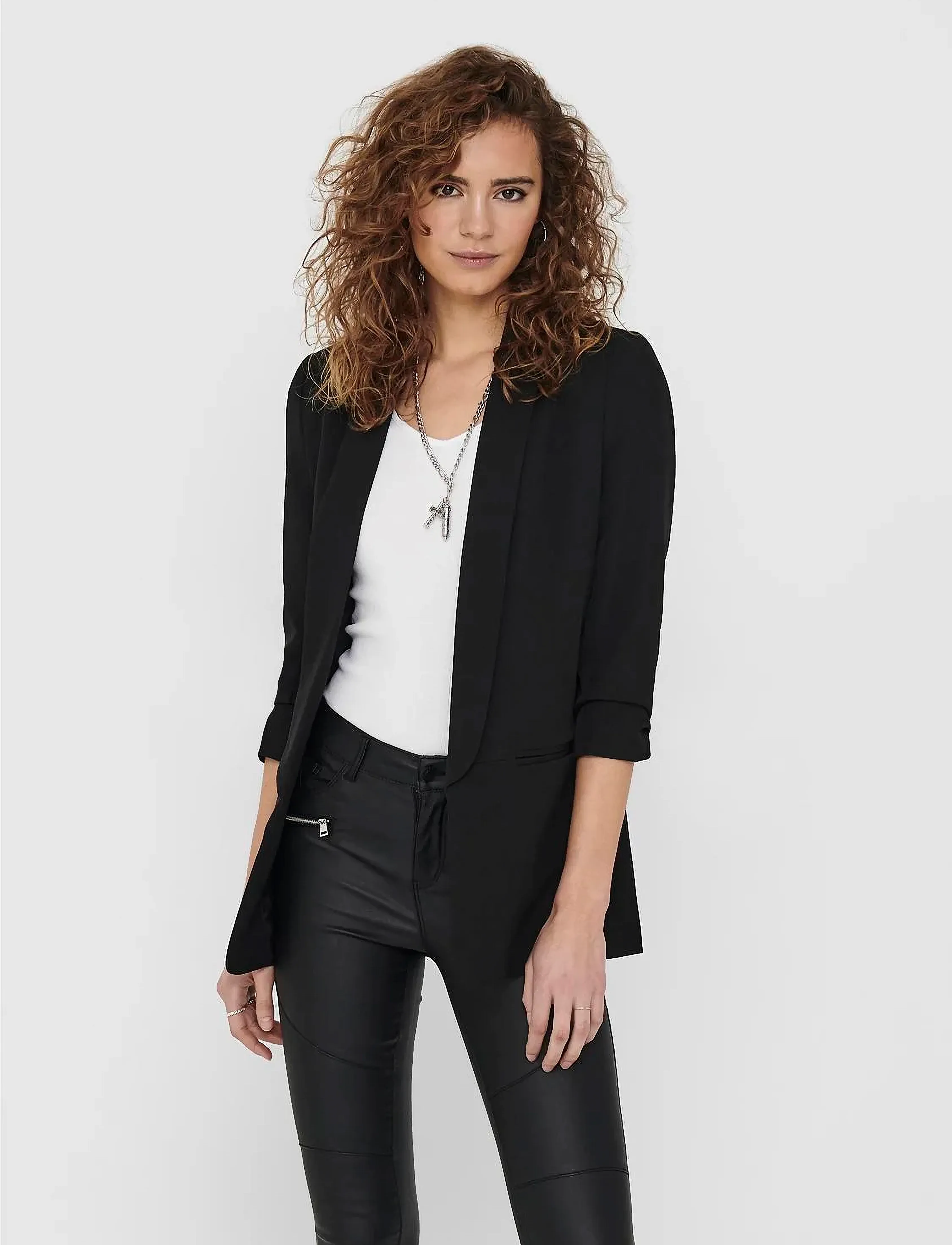 ONLY Onlelly 3/4 Blazer Tlr Noos, Kvinder, 3/4 Blazer, Sort, Str: 38