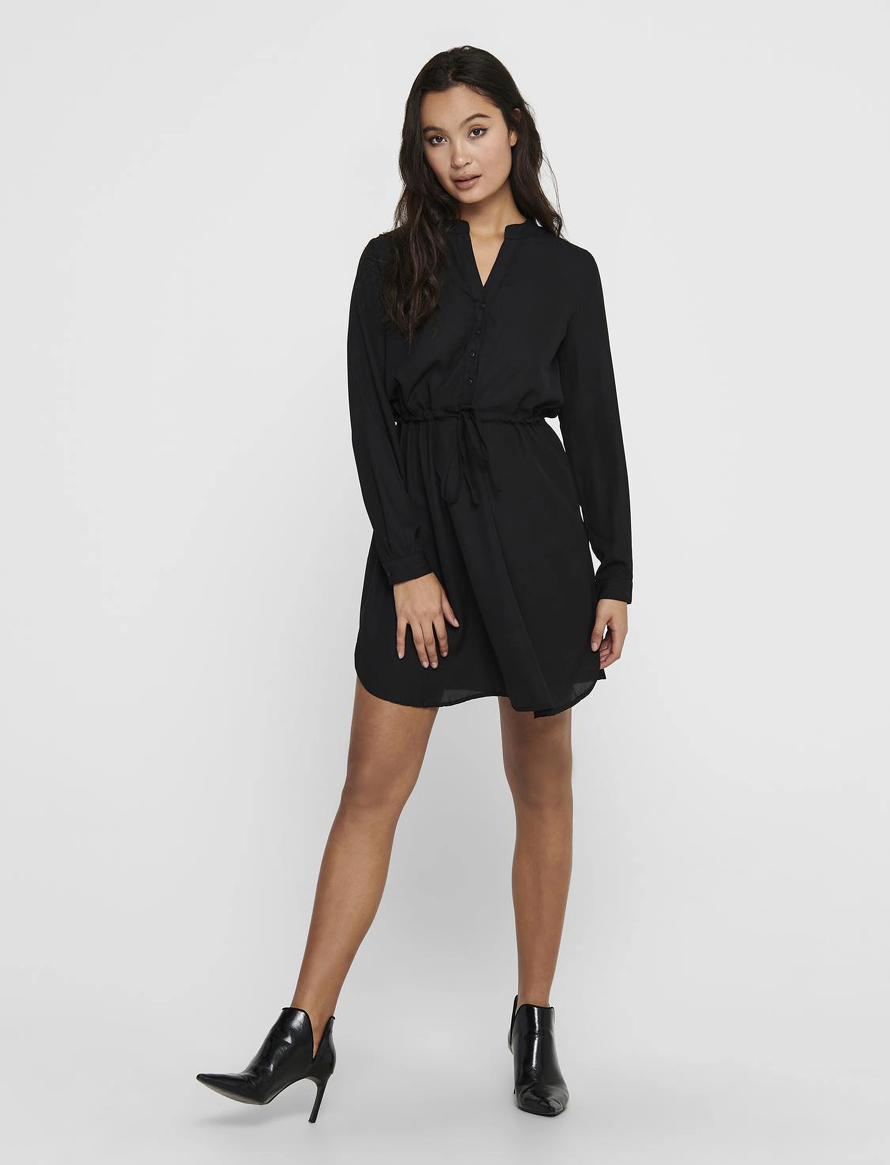 ONLY - ONLCORY LIFE L/S V-NECK TUNIC WVN NOOS - tuunikad - black - 4