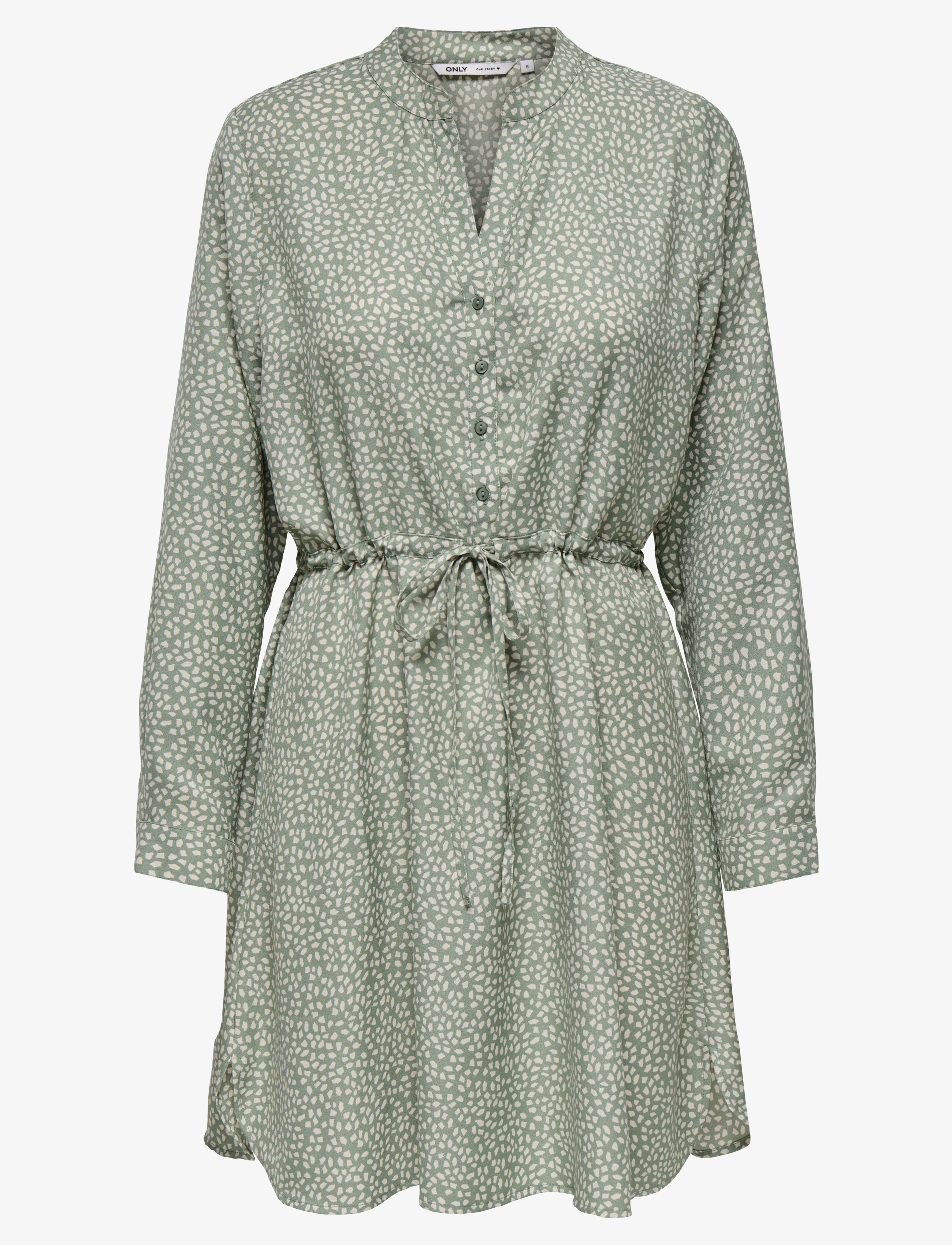 ONLY ONLCORY LIFE L/S V-NECK TUNIC WVN NOOS - Tunikaer - LILY PAD / green