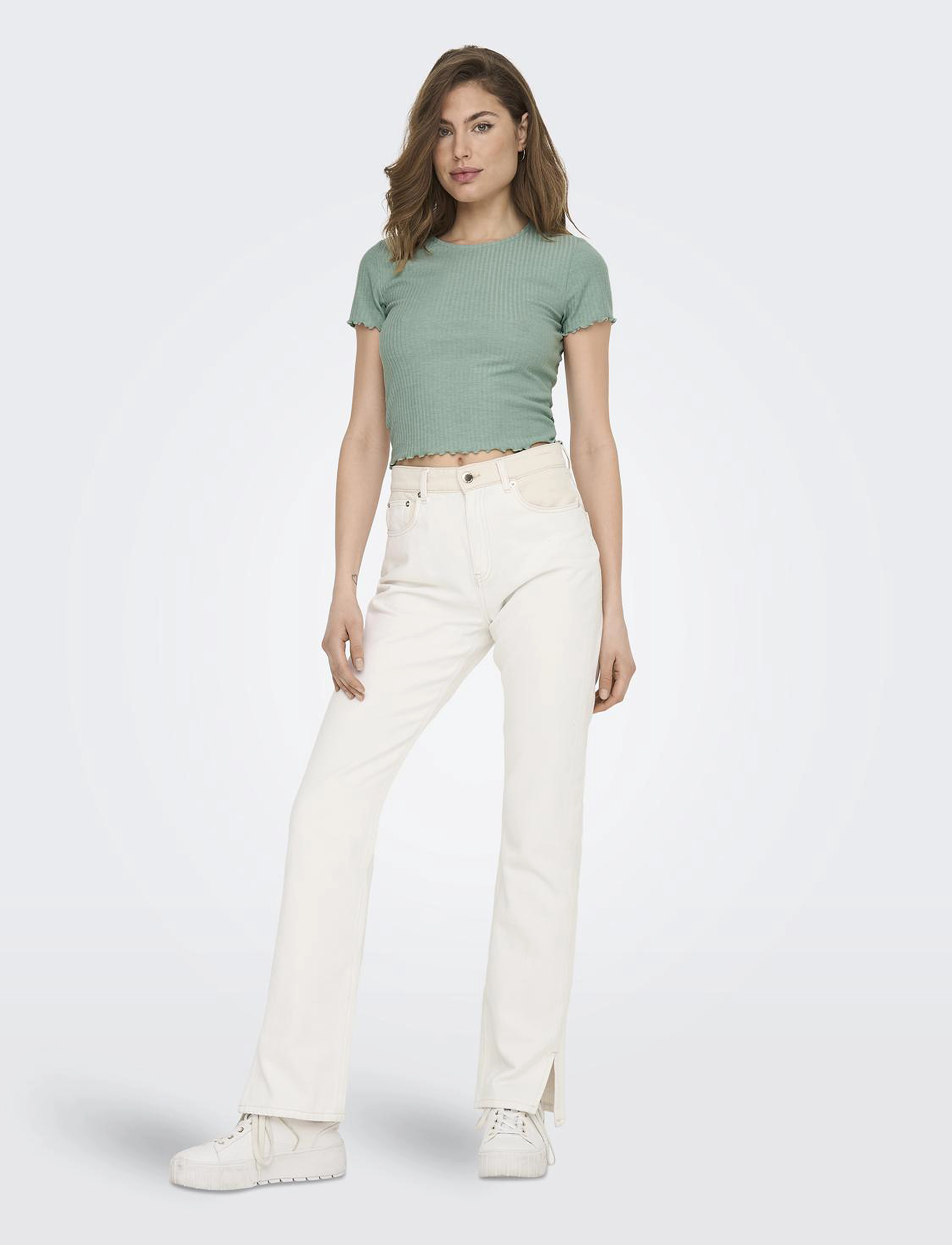 ONLY - ONLEMMA S/S SHORT TOP NOOS JRS - jadeite - 5