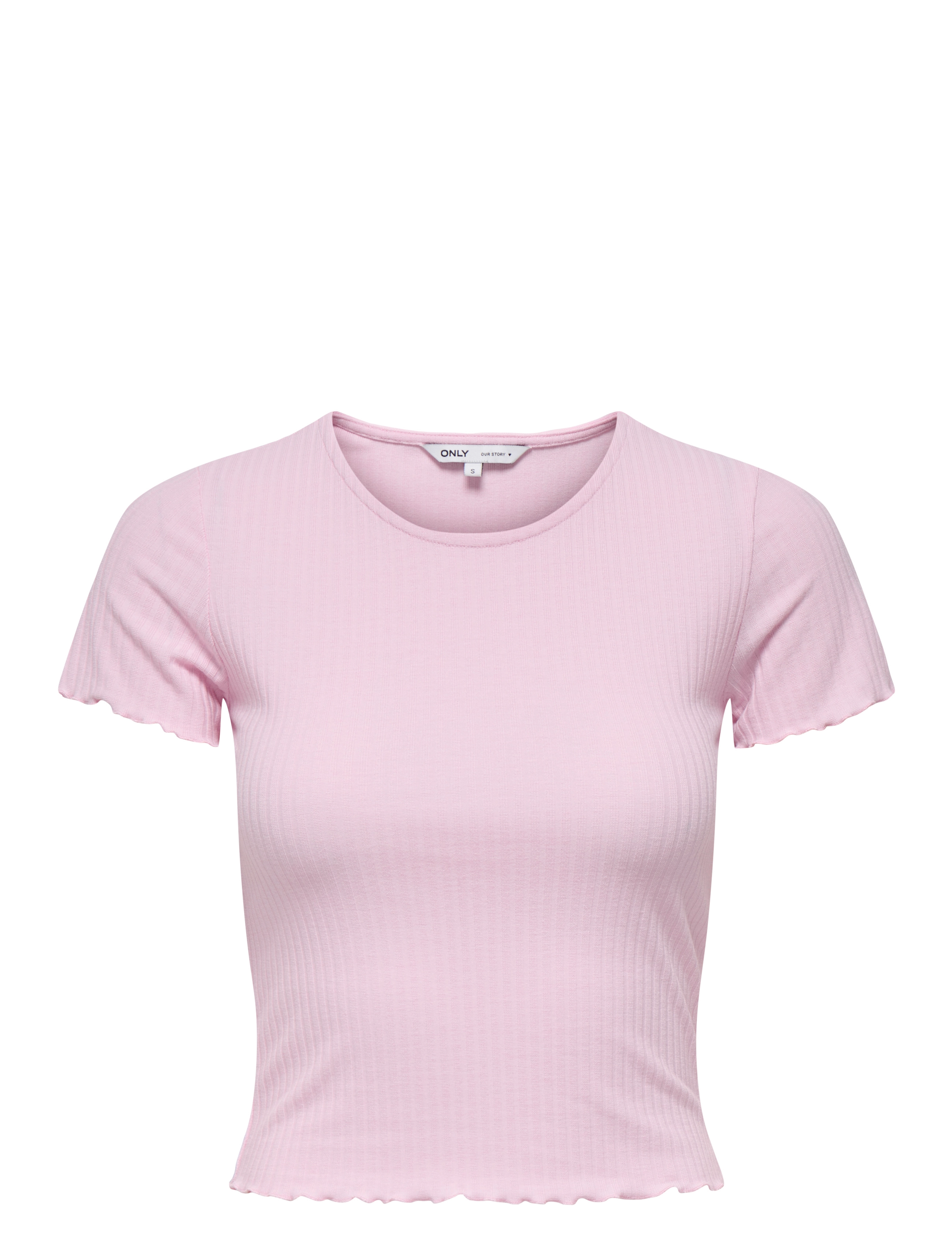 ONLY ONLEMMA S/S SHORT TOP NOOS JRS - T-shirts & Toppe - PINK LADY / pink/rose