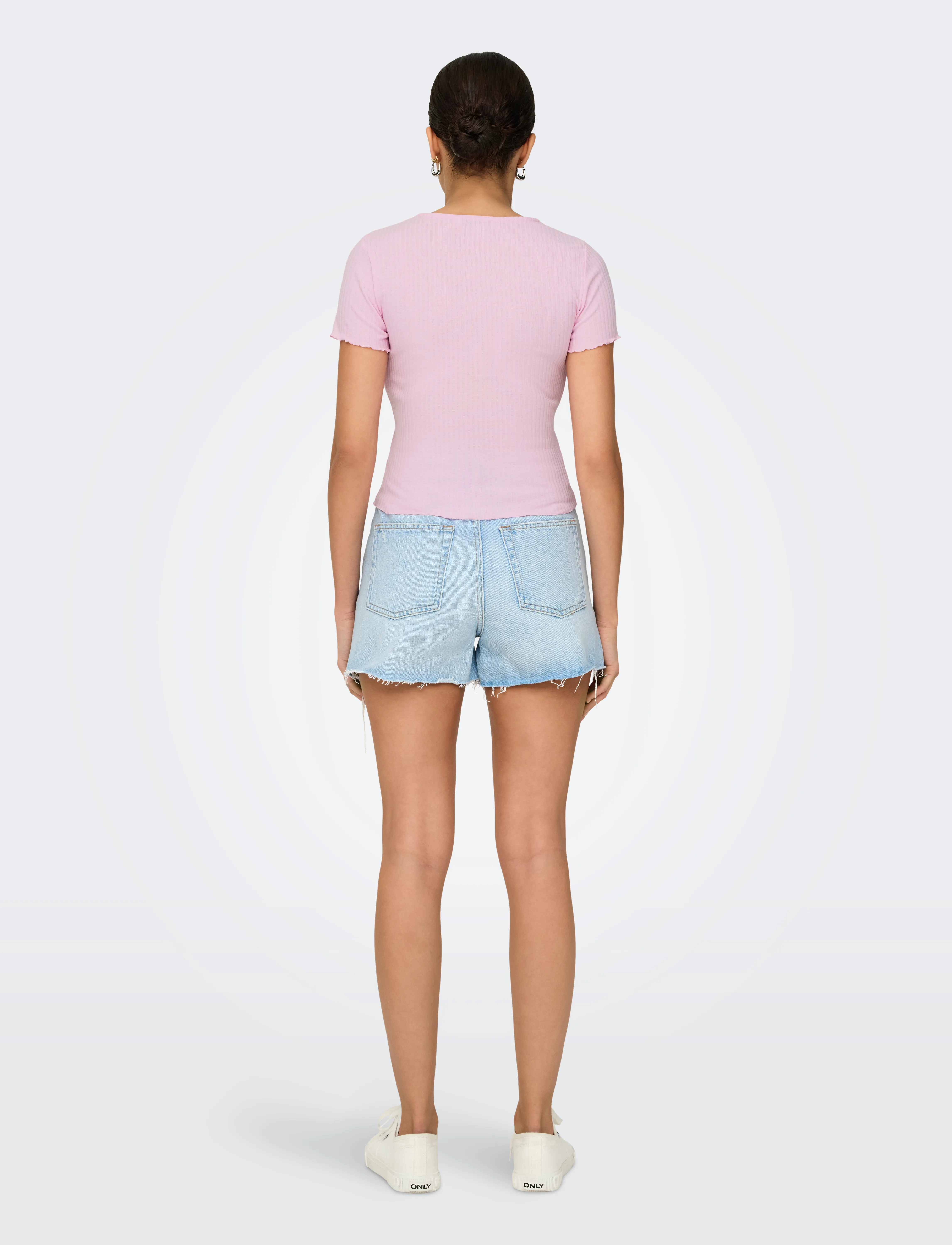 ONLY - ONLEMMA S/S SHORT TOP NOOS JRS - pink lady - 3