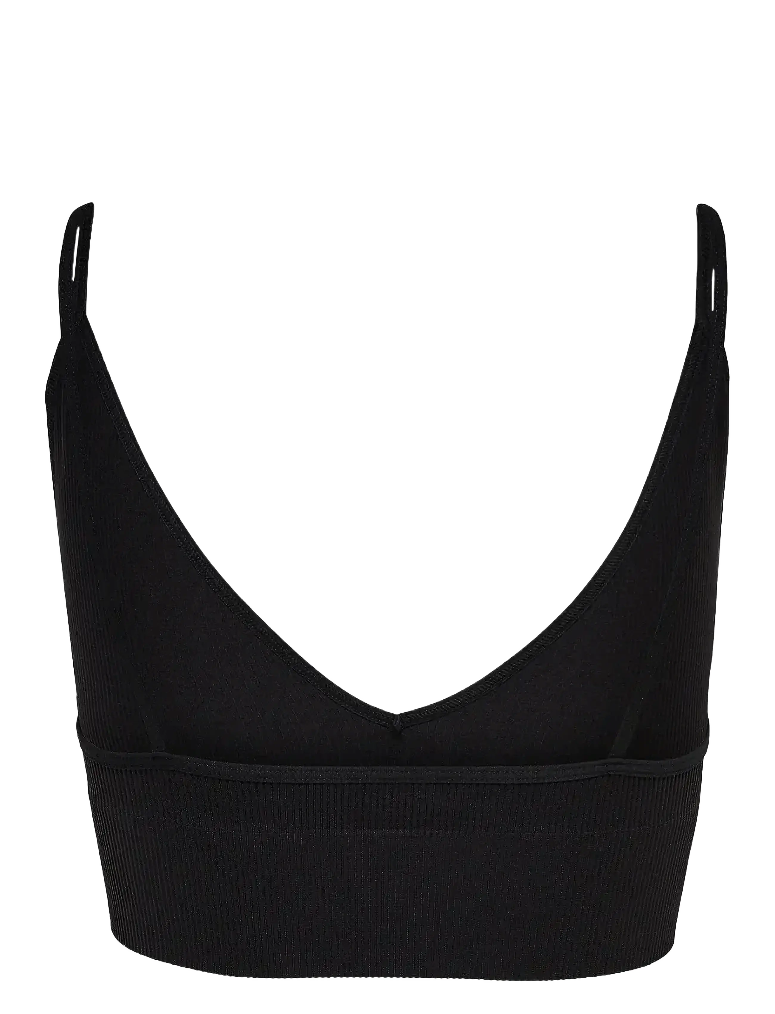ONLY - ONLVICKY RIB SEAMLESS VNECK TOP NOOS ACC - bralette - black - 2