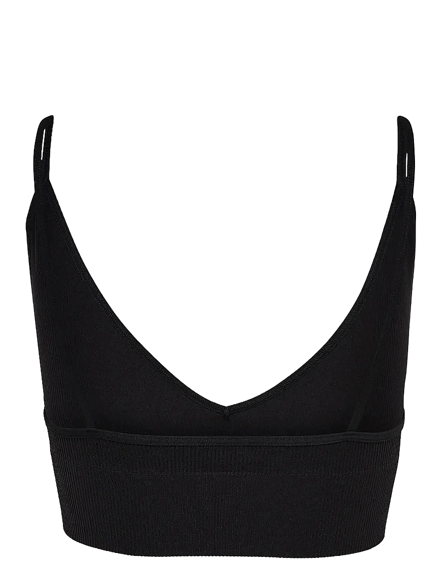 ONLY - ONLVICKY RIB SEAMLESS VNECK TOP NOOS ACC - bralette - black - 2