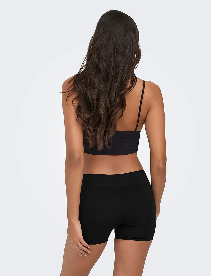 ONLY - ONLVICKY RIB SEAMLESS VNECK TOP NOOS ACC - bralette - black - 3