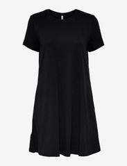 ONLY - ONLMAY LIFE S/S POCKET DRESS JRS - tshirt jurken - black - 0