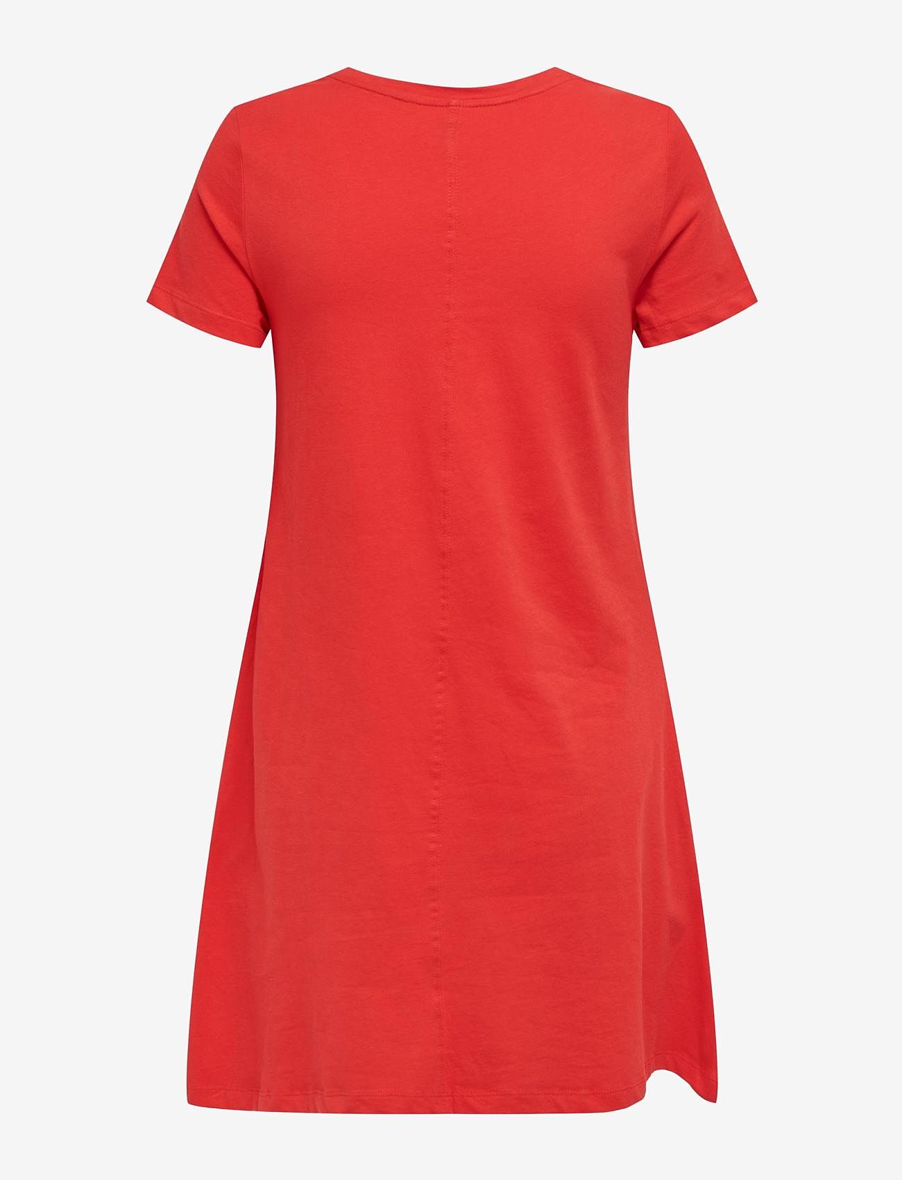 ONLY - ONLMAY LIFE S/S POCKET DRESS JRS - madalaimad hinnad - high risk red - 1