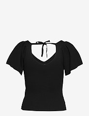 ONLY - ONLLEELO S/S BACK PULLOVER KNT NOOS - lowest prices - black - 1