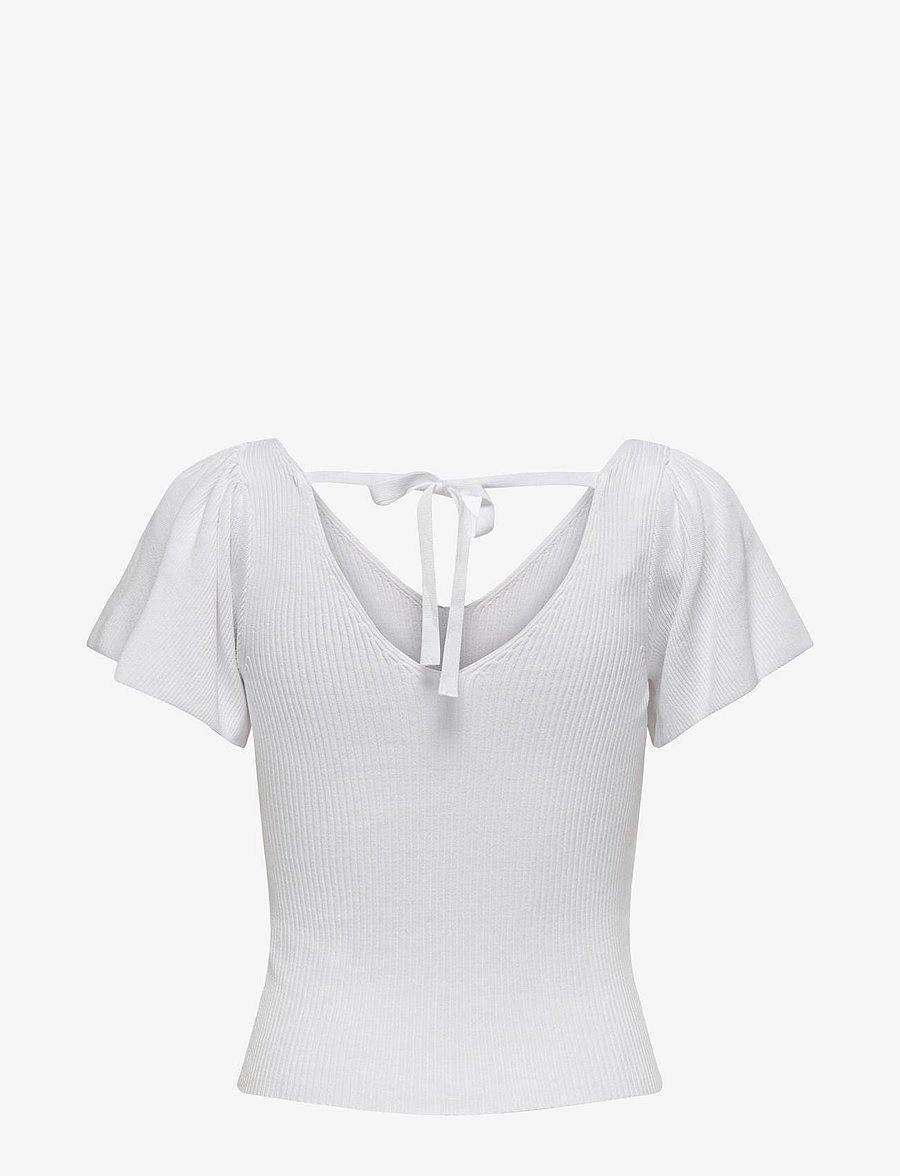 ONLY - ONLLEELO S/S BACK PULLOVER KNT NOOS - eggnog - 1