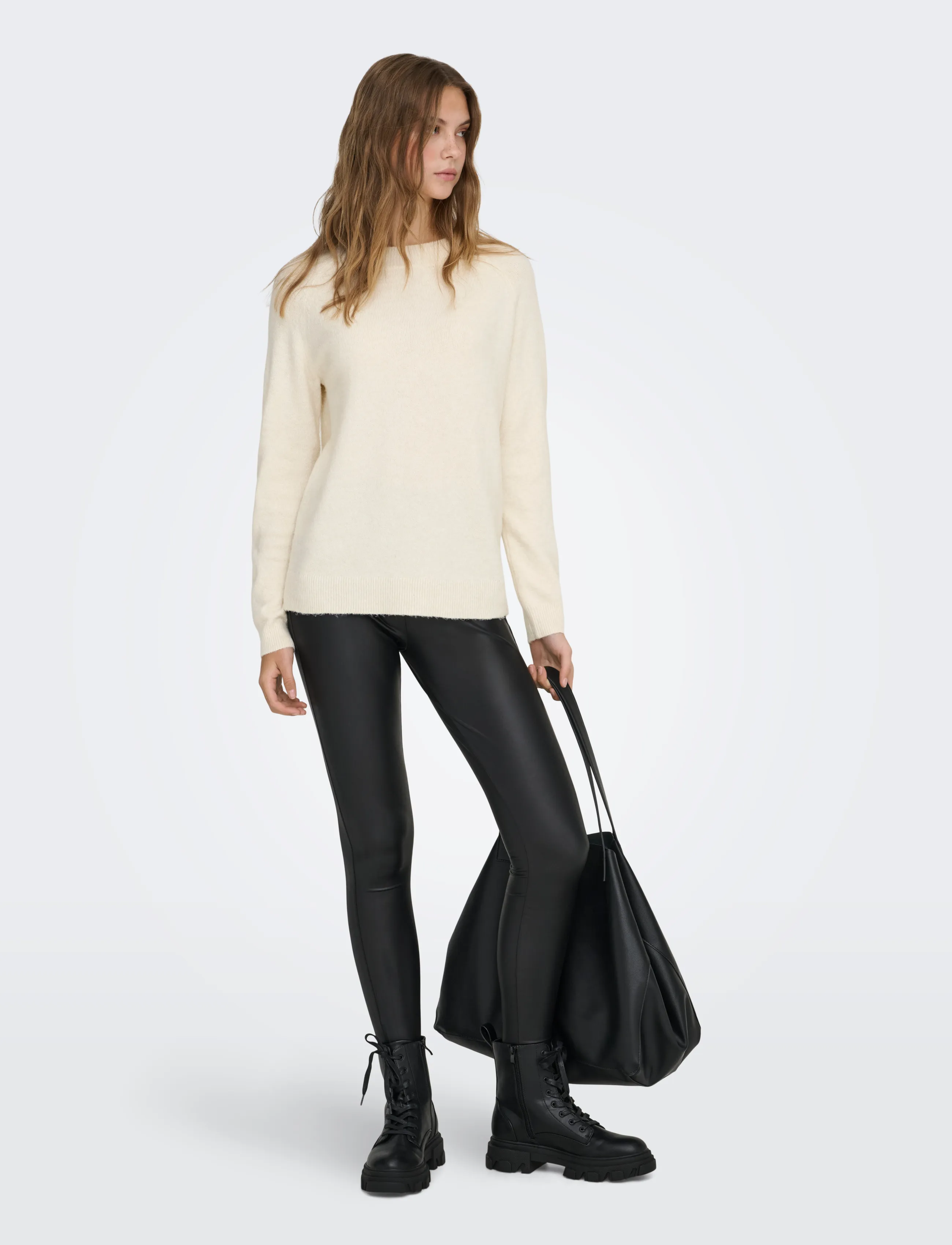 ONLY - ONLRICA L/S PULLOVER KNT NOOS - kampsunid - birch - 4