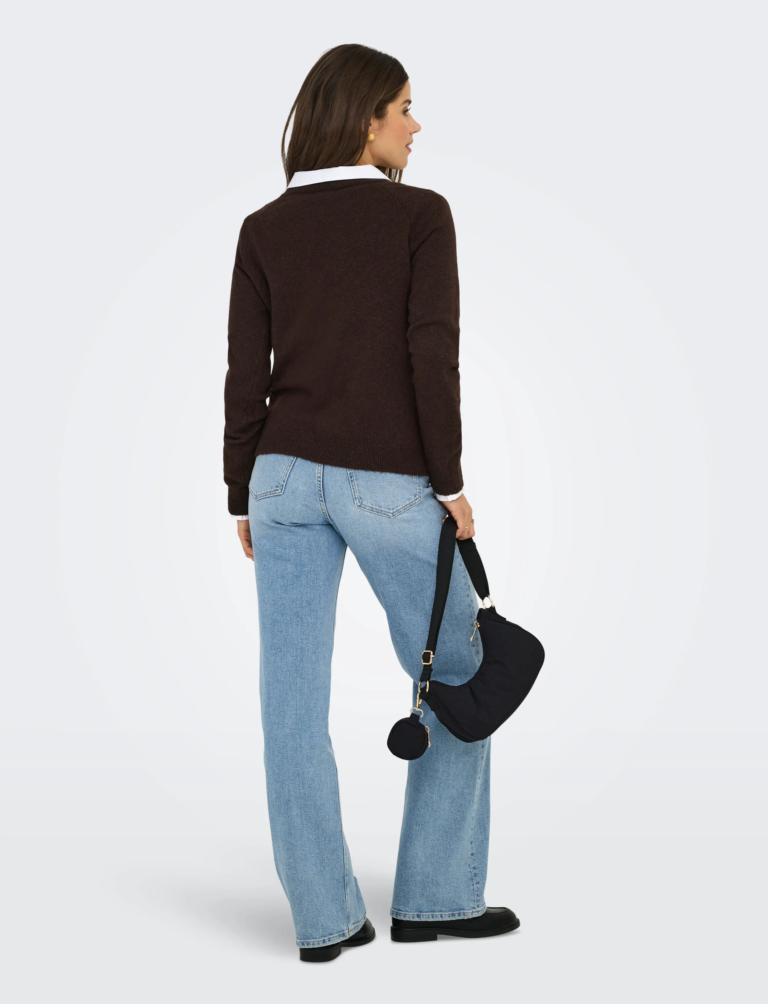 ONLY - ONLRICA L/S PULLOVER KNT NOOS - kampsunid - chocolate torte - 3
