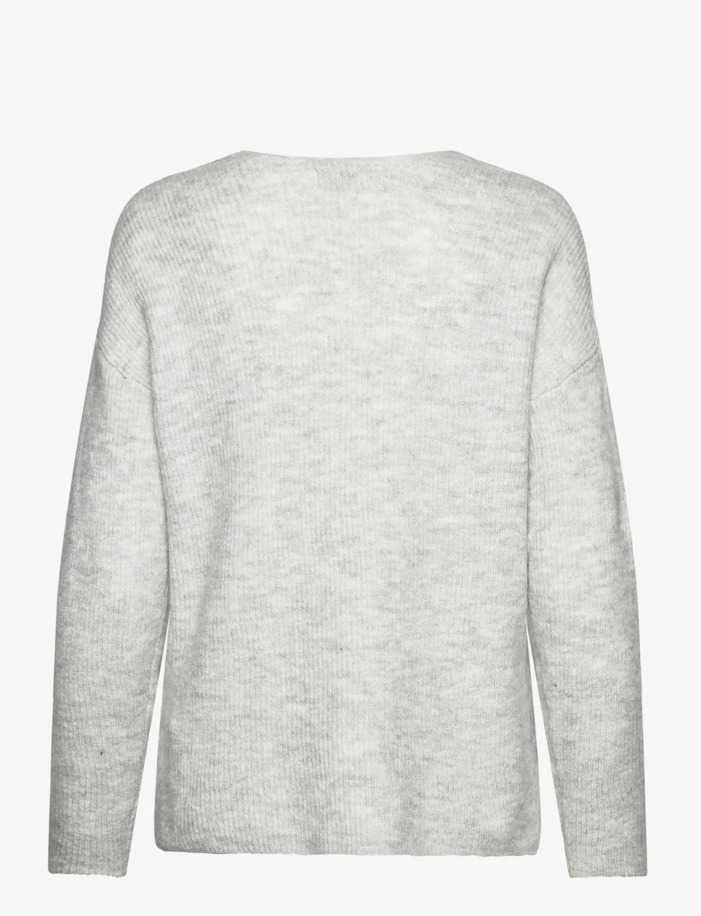 ONLY - ONLCAMILLA V-NECK L/S PULLOVER KNT NOOS - stickade tröjor - light grey melange - 2