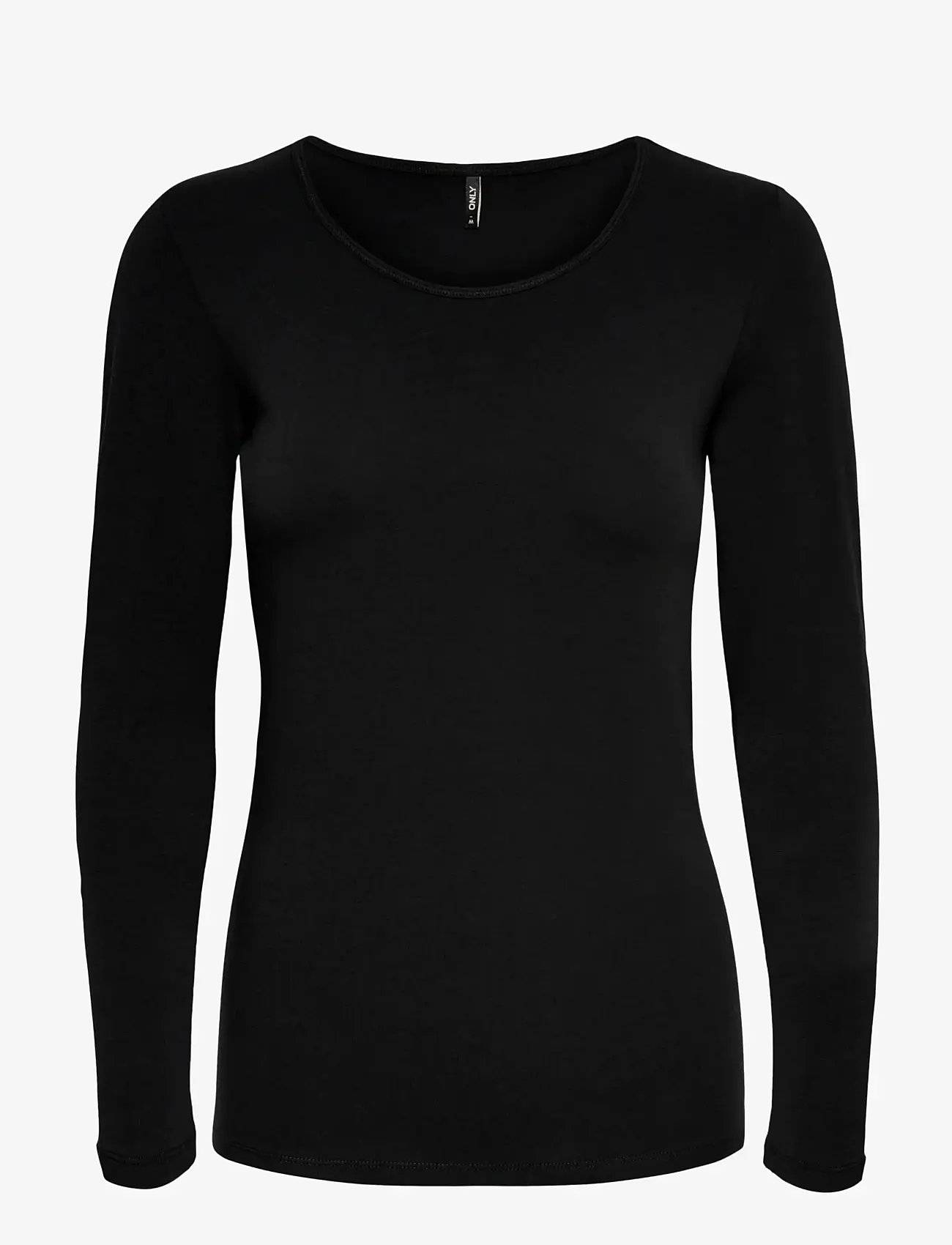 ONLY - ONLLIVE LOVE L/S ONECK TOP NOOS JRS - long-sleeved tops - black - 1