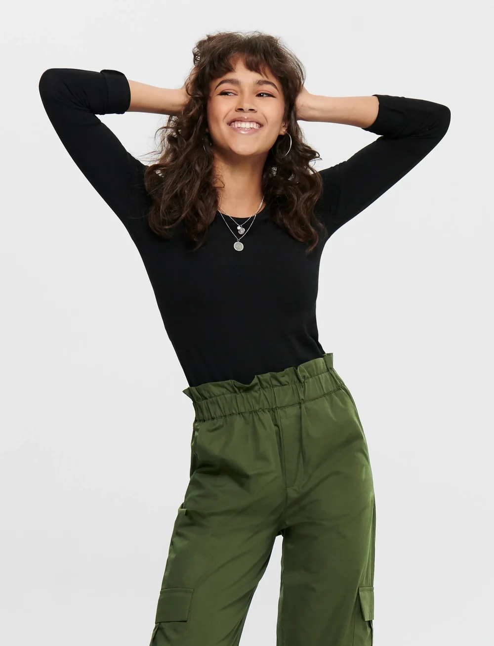 ONLY - ONLLIVE LOVE L/S ONECK TOP NOOS JRS - pikkade varrukatega alussärgid - black - 0