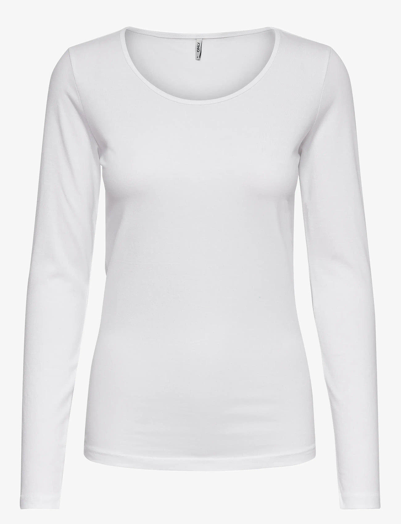 ONLY - ONLLIVE LOVE L/S ONECK TOP NOOS JRS - långärmade toppar - white - 1
