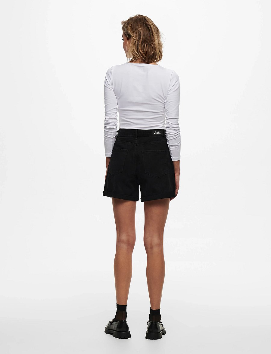 ONLY - ONLLIVE LOVE L/S ONECK TOP NOOS JRS - langärmlige tops - white - 3