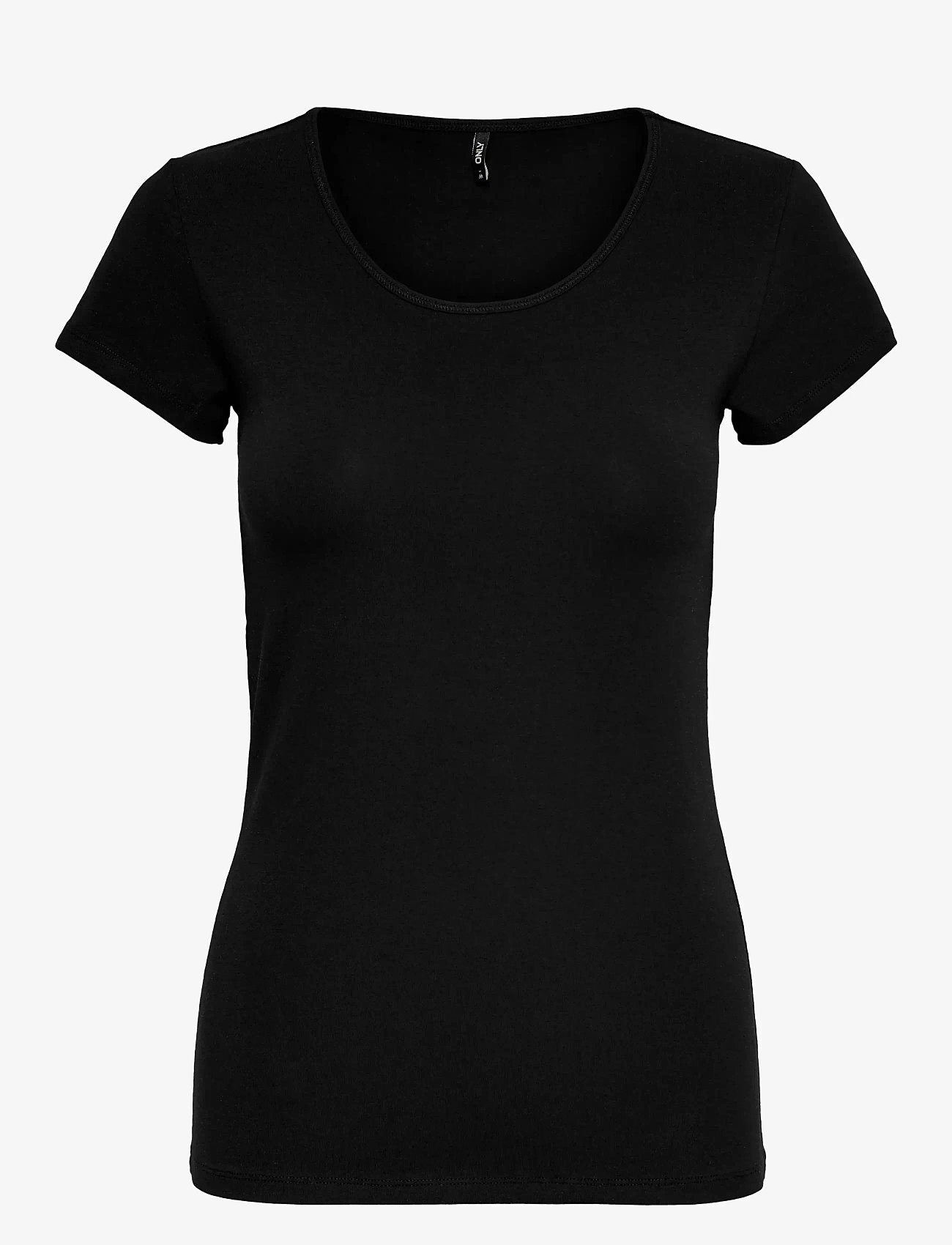 ONLY - ONLLIVE LOVE S/S ONECK TOP NOOS JRS - t-särgid - black - 1