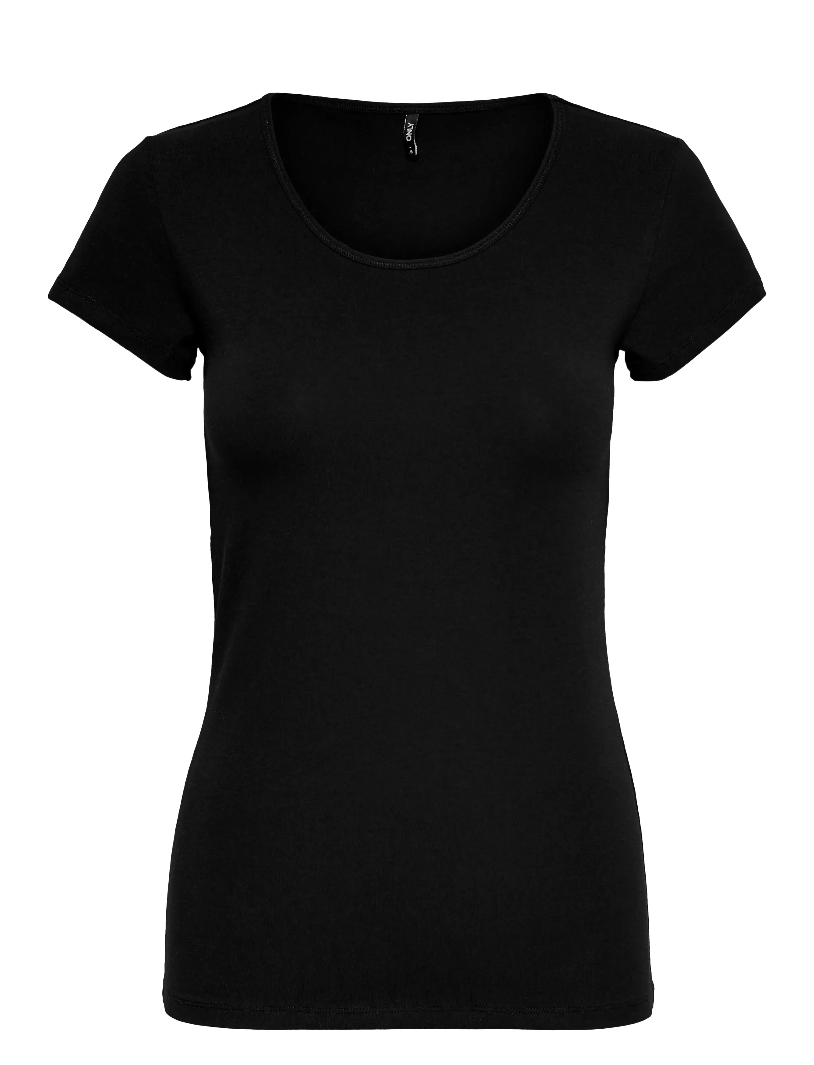 ONLY ONLLIVE LOVE S/S ONECK TOP NOOS JRS - Riided - BLACK / black