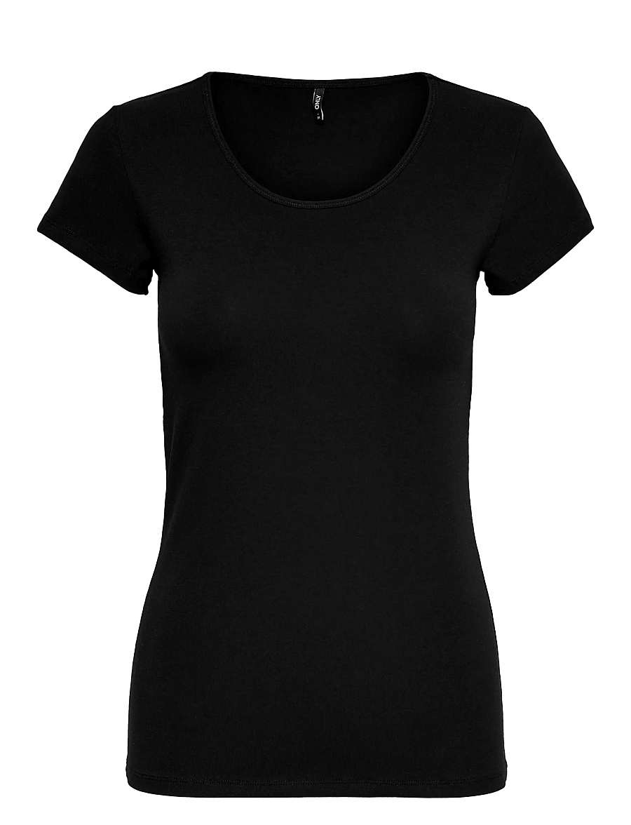 ONLY - ONLLIVE LOVE S/S ONECK TOP NOOS JRS - t-särgid - black - 1