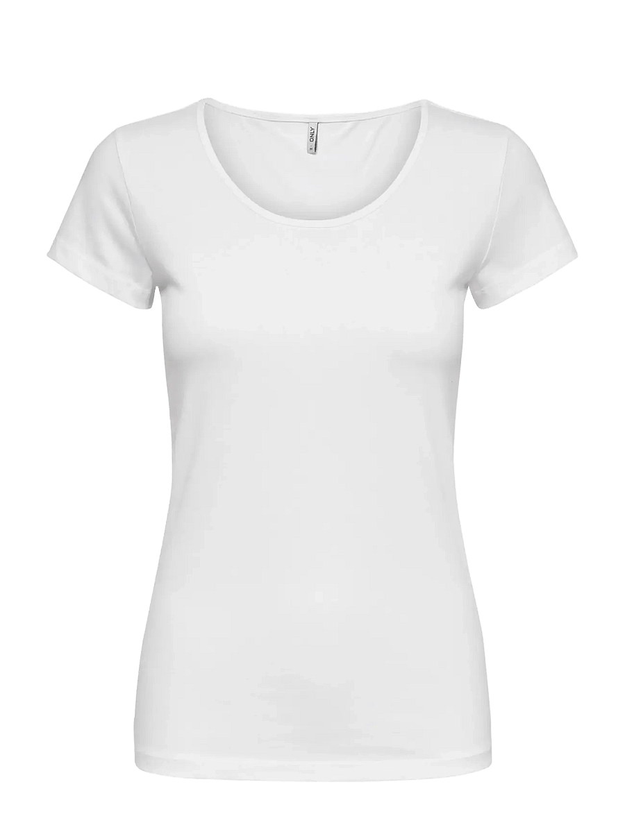 ONLY - ONLLIVE LOVE S/S ONECK TOP NOOS JRS - t-särgid - white - 1
