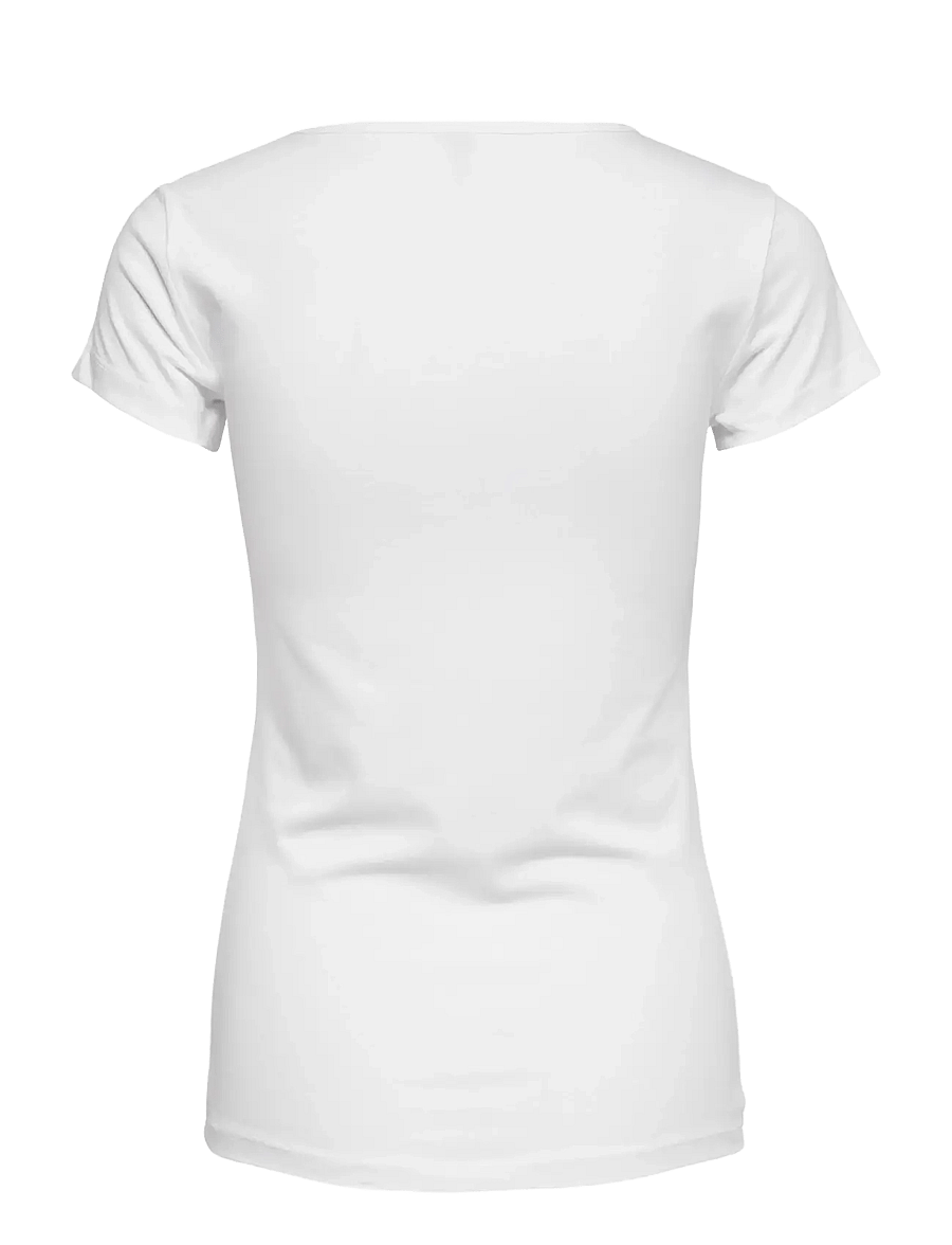 ONLY - ONLLIVE LOVE S/S ONECK TOP NOOS JRS - t-särgid - white - 2