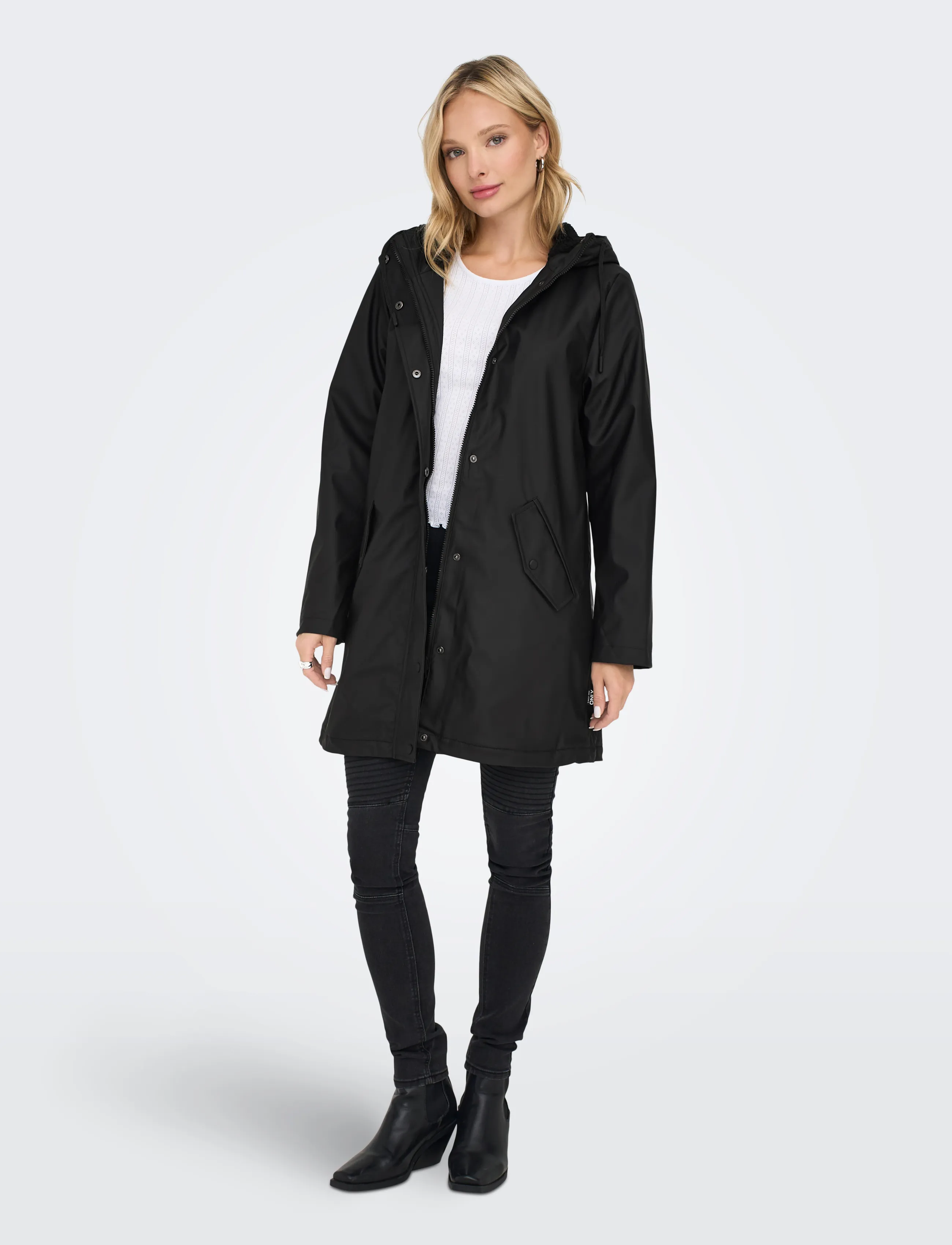 ONLY - ONLSALLY RAINCOAT OTW NOOS - regnjackor - black - 4