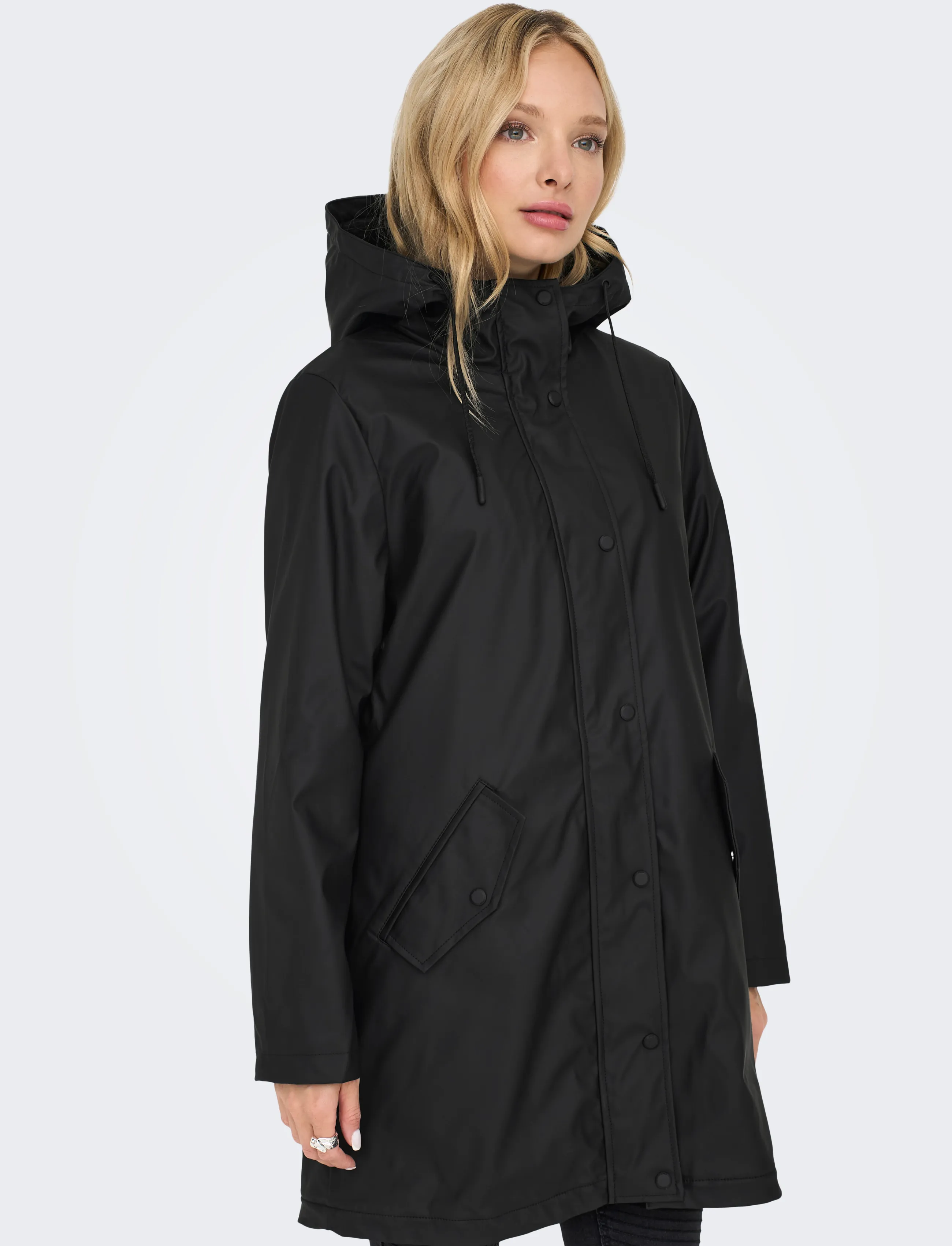 ONLY - ONLSALLY RAINCOAT OTW NOOS - regnjackor - black - 5