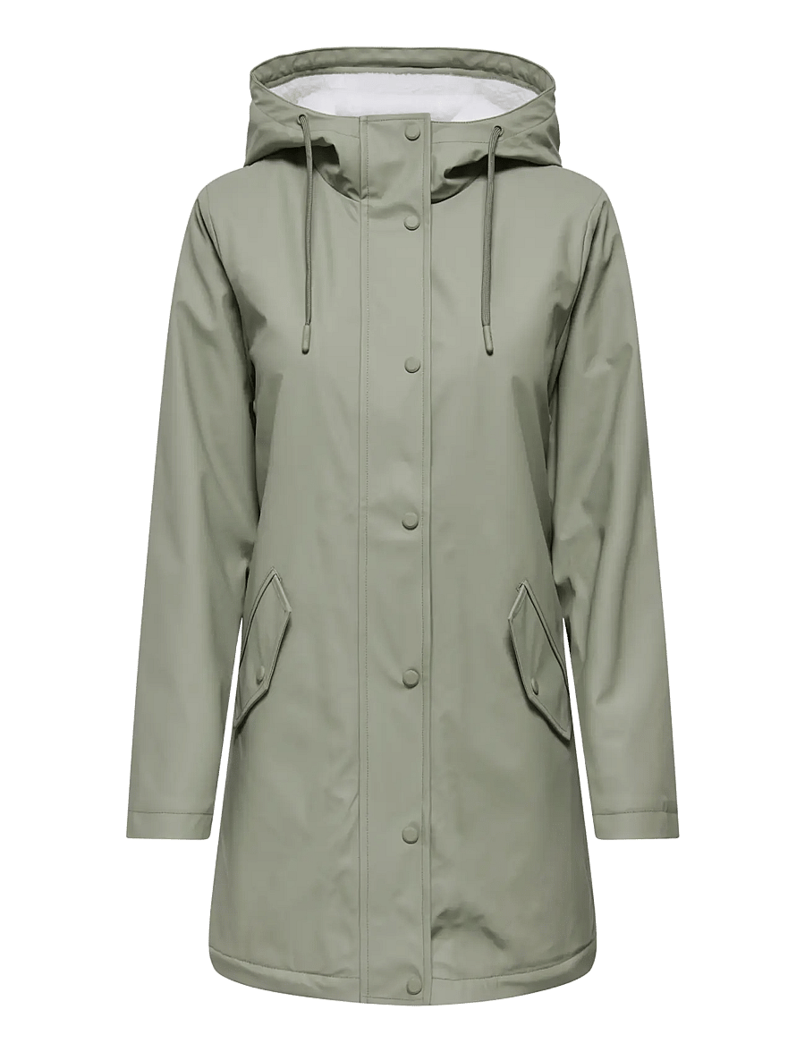 ONLY - ONLSALLY RAINCOAT OTW NOOS - regenmäntel - vetiver - 1