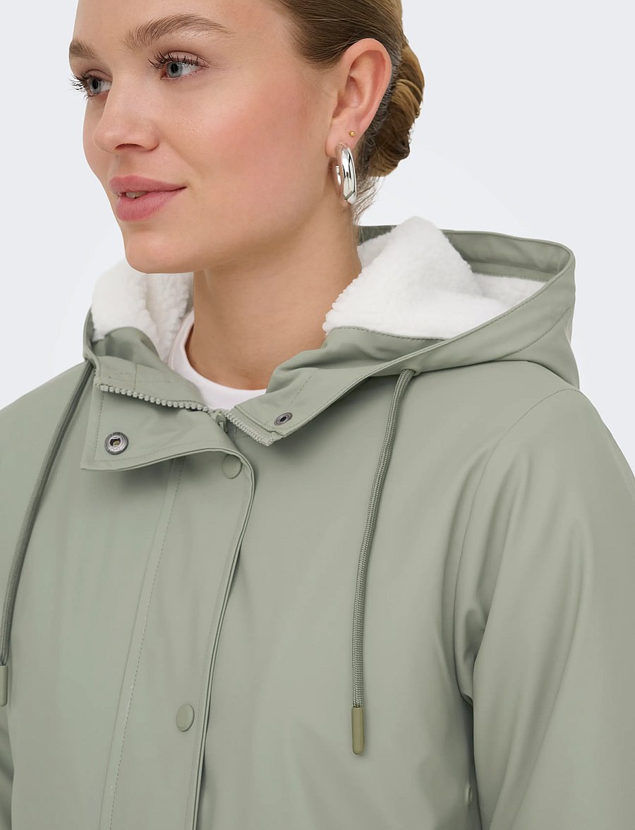 ONLY - ONLSALLY RAINCOAT OTW NOOS - regenmäntel - vetiver - 5