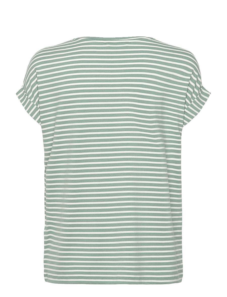 ONLY - ONLMOSTER STRIPE S/S O-NECK TOP JRS NOOS - t-shirts - jadeite - 2