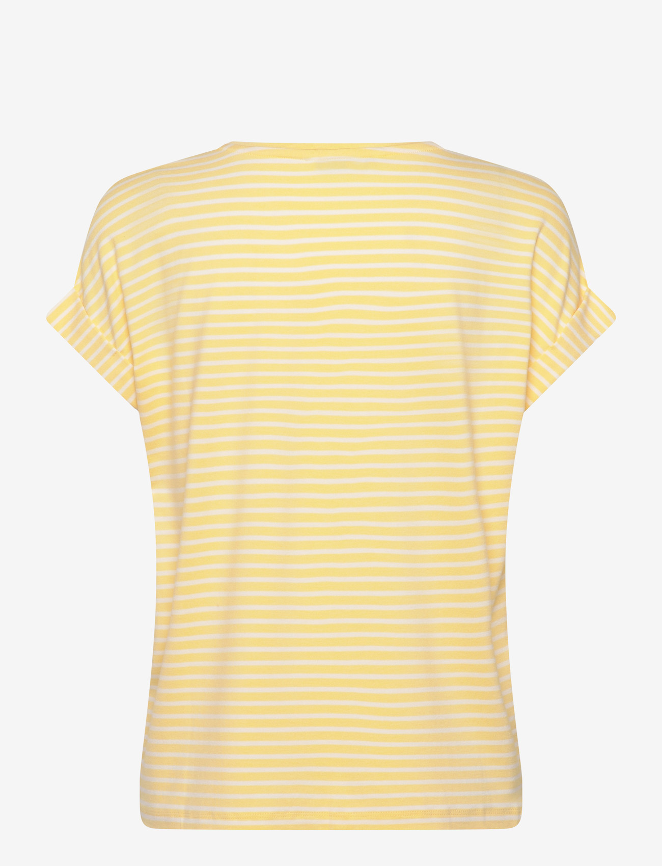 ONLY - ONLMOSTER STRIPE S/S O-NECK TOP JRS NOOS - t-shirts - pale banana - 2