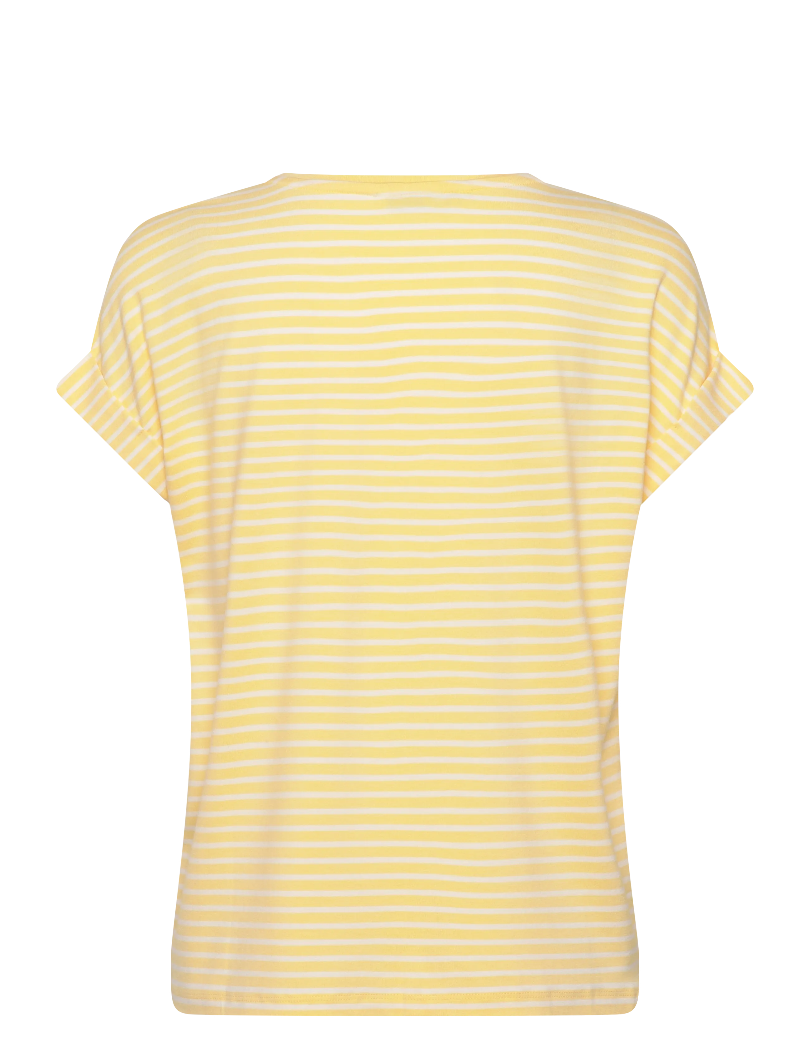 ONLY - ONLMOSTER STRIPE S/S O-NECK TOP JRS NOOS - t-shirts - pale banana - 2