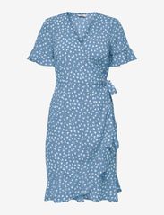 ONLY - ONLOLIVIA S/S WRAP DRESS WVN NOOS - krótkie sukienki - allure - 0