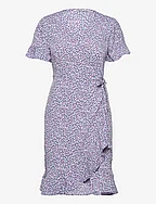 ONLOLIVIA S/S WRAP DRESS WVN NOOS - CHINESE VIOLET