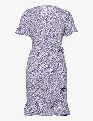 ONLY - ONLOLIVIA S/S WRAP DRESS WVN NOOS - krótkie sukienki - chinese violet - 0