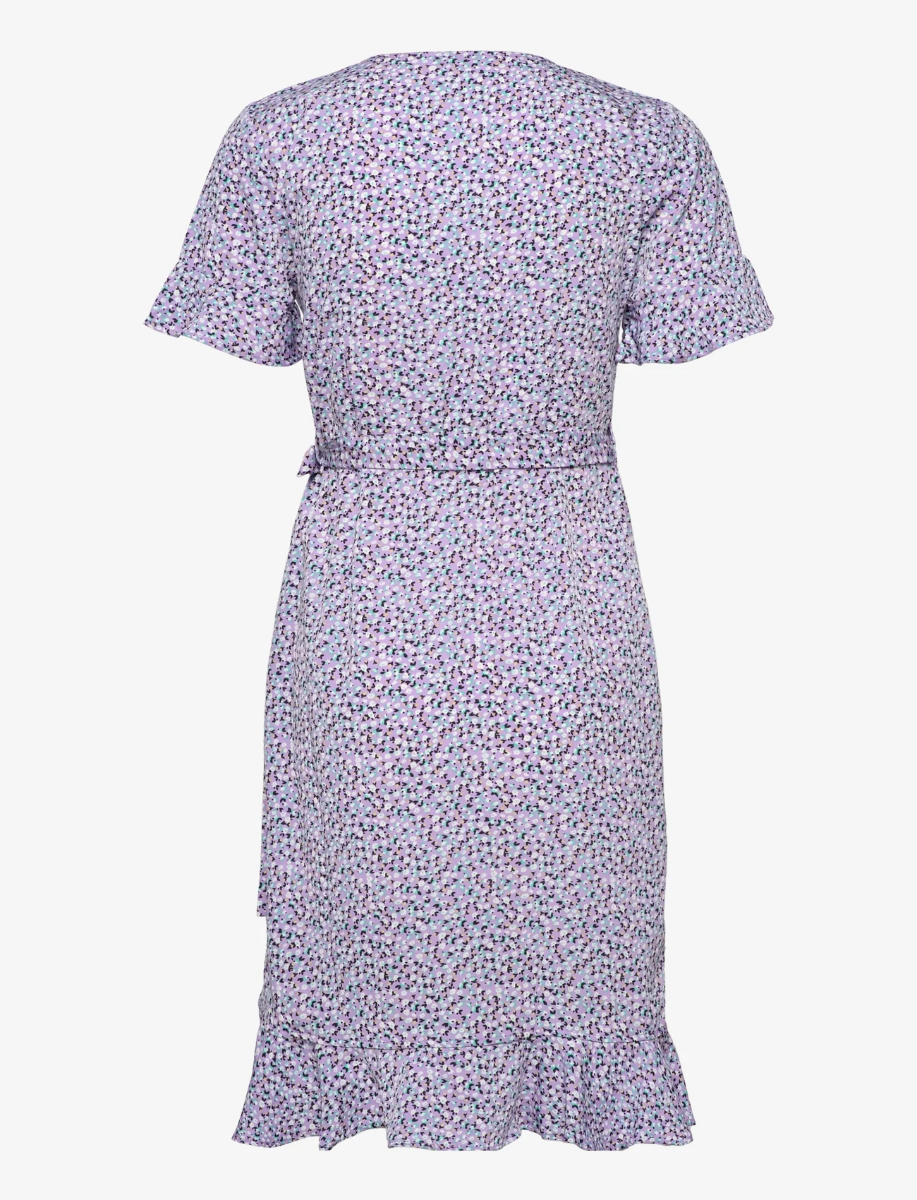 ONLY - ONLOLIVIA S/S WRAP DRESS WVN NOOS - krótkie sukienki - chinese violet - 1