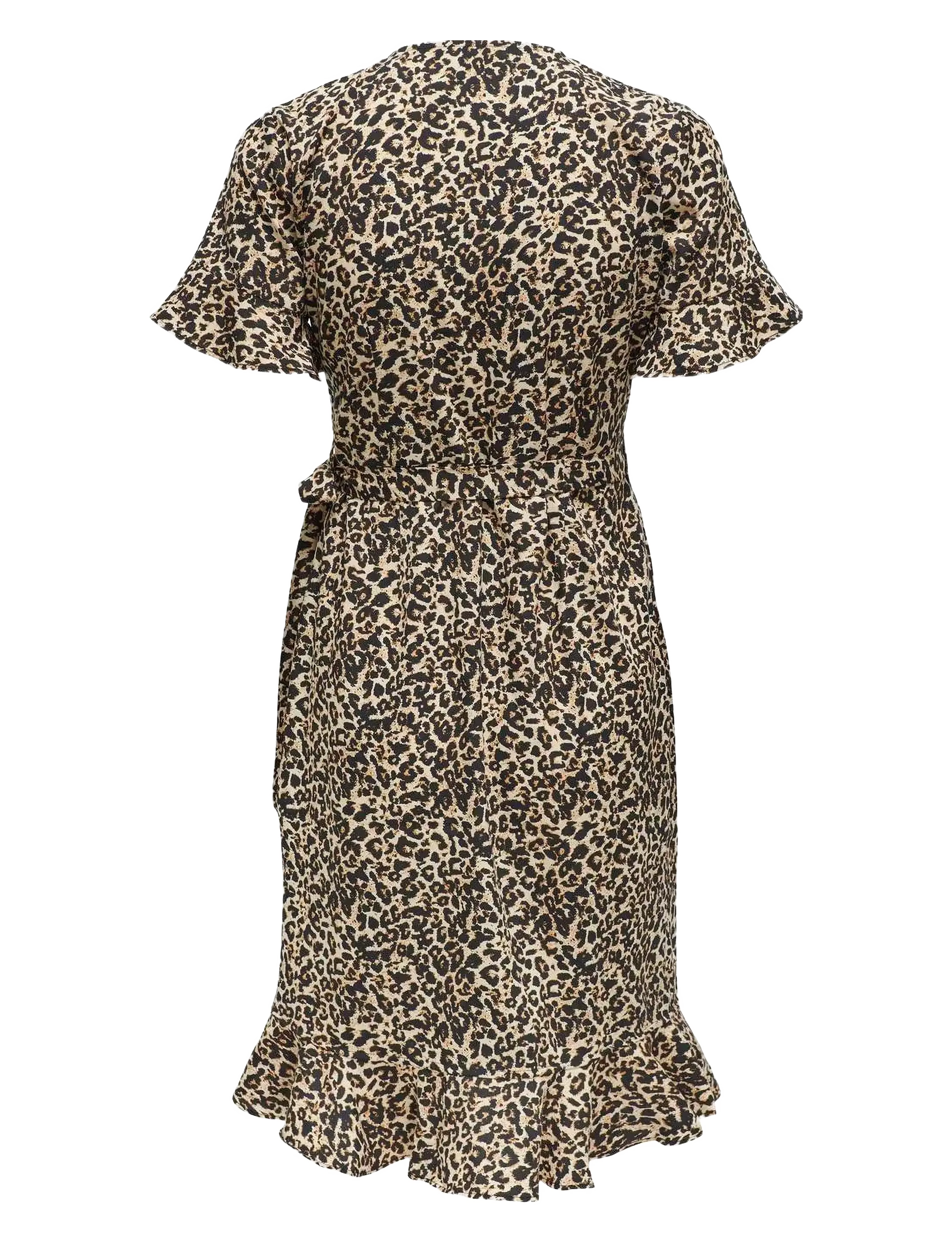 ONLY - ONLOLIVIA S/S WRAP DRESS WVN NOOS - laveste priser - pumice stone - 2