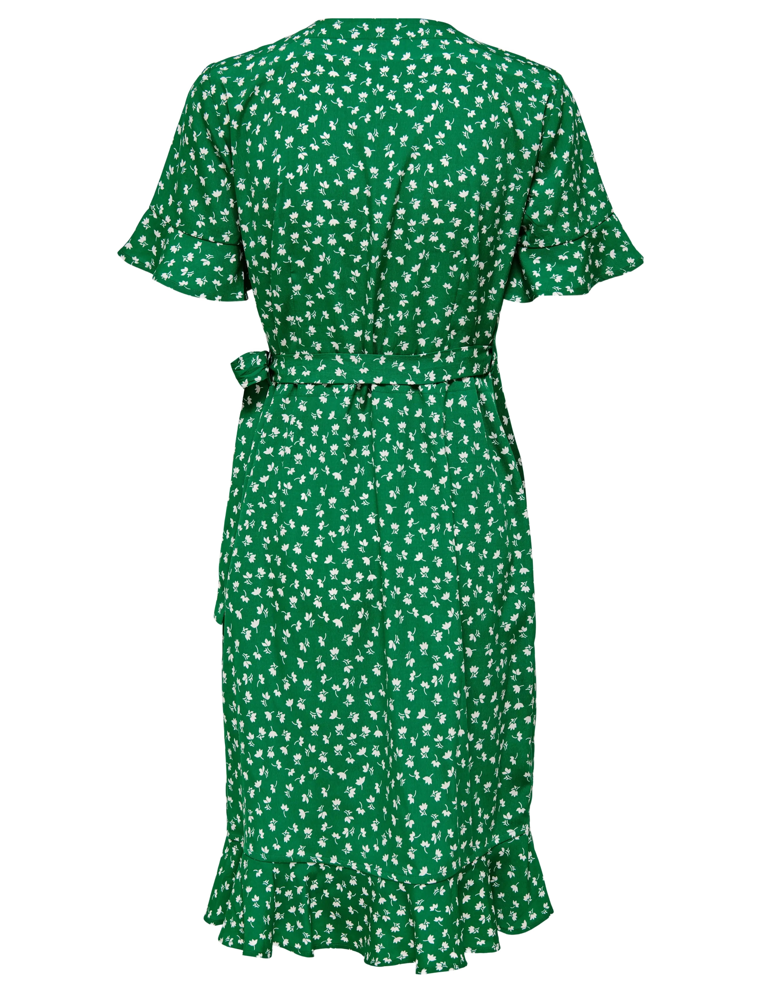 ONLY - ONLOLIVIA S/S WRAP DRESS WVN NOOS - laveste priser - verdant green - 2