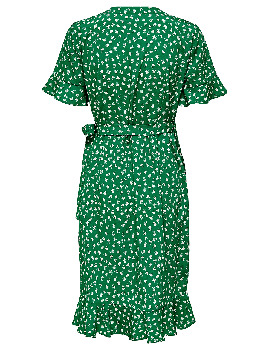 ONLY - ONLOLIVIA S/S WRAP DRESS WVN NOOS - sommerkleider - verdant green - 2