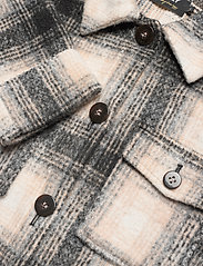 ONLY - ONLLOU SHORT CHECK JACKET OTW - wool jackets - pumice stone - 2