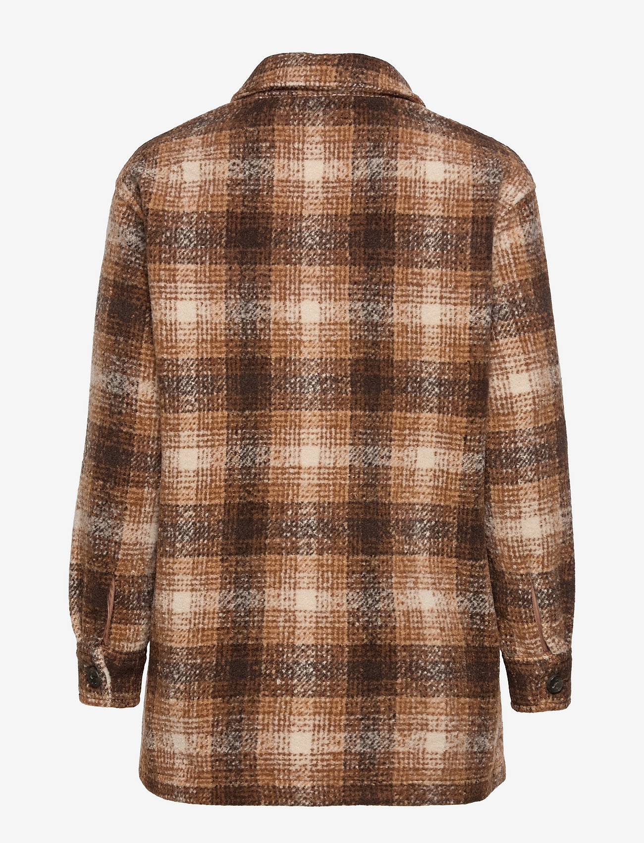 ONLY - ONLALLISON CHECK SHACKET OTW - efterårstøj - pumice stone - 1