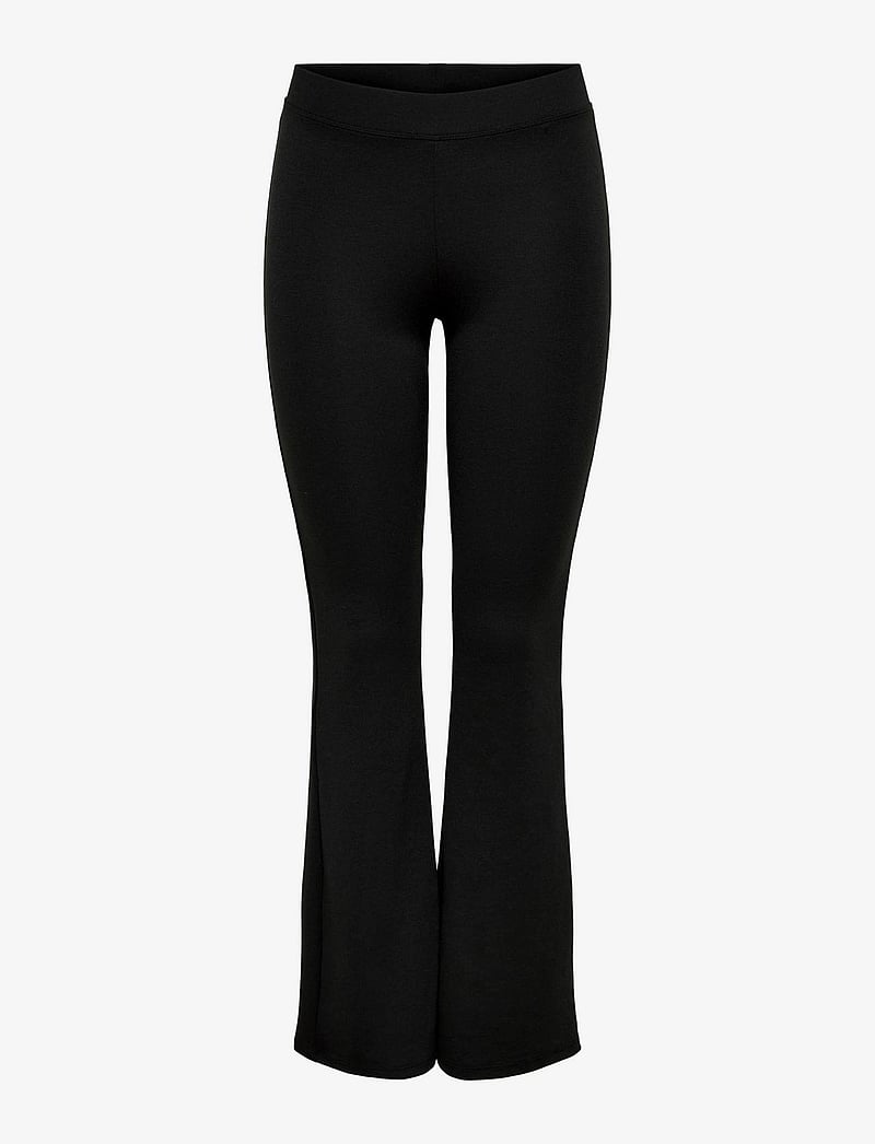 ONLY - ONLFEVER STRETCH FLAIRED PANTS JRS NOOS - schlaghose - black - 1