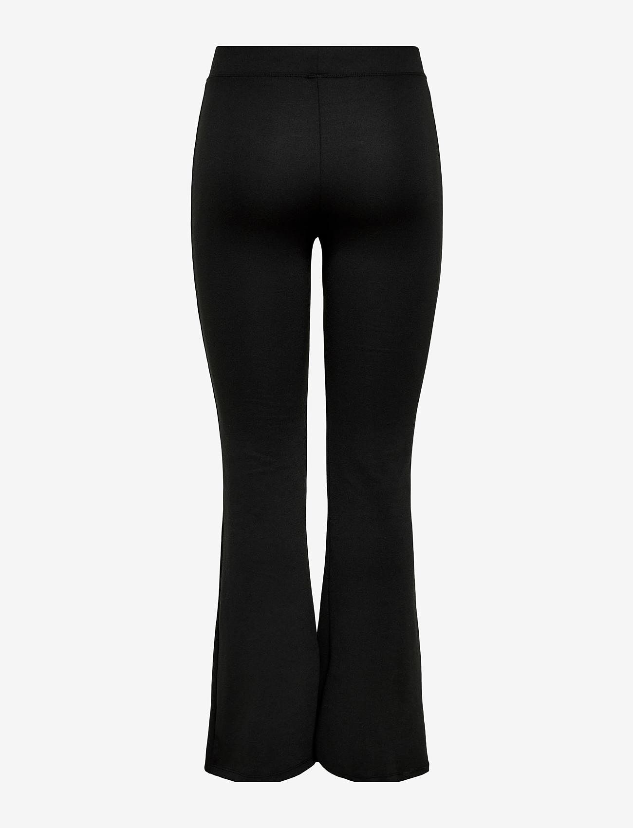 ONLY - ONLFEVER STRETCH FLAIRED PANTS JRS NOOS - schlaghose - black - 2