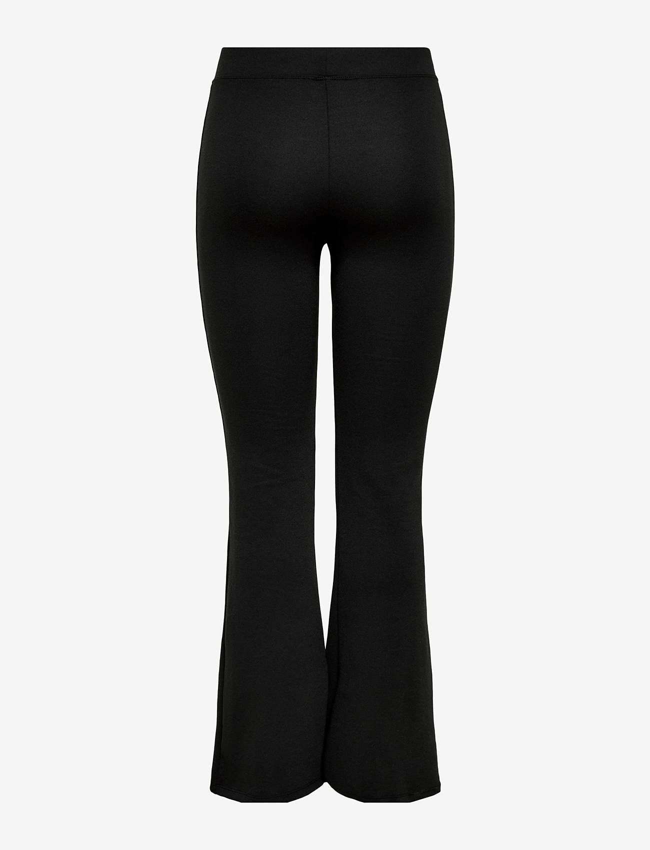 ONLY - ONLFEVER STRETCH FLAIRED PANTS JRS NOOS - laveste priser - black - 1
