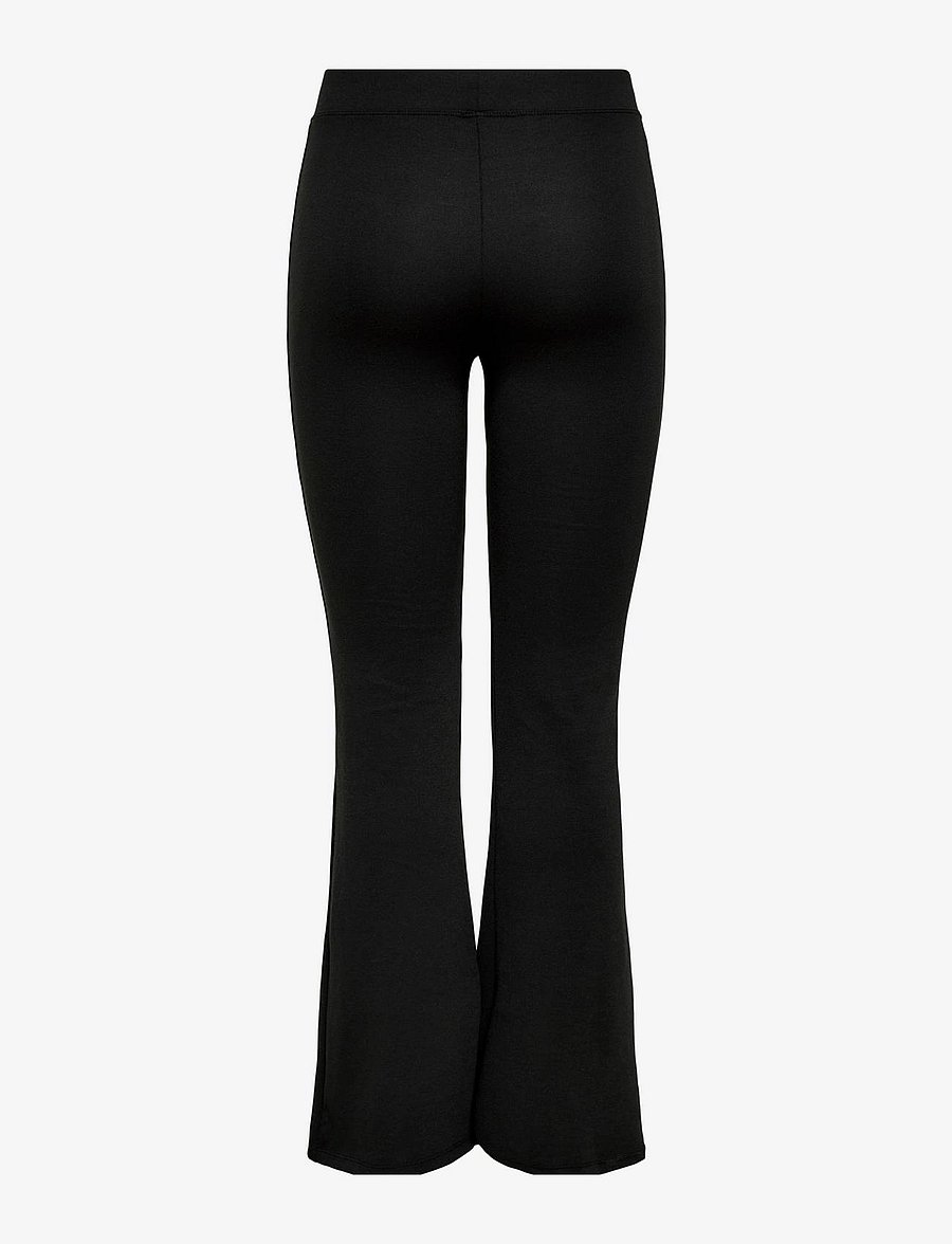 ONLY - ONLFEVER STRETCH FLAIRED PANTS JRS NOOS - schlaghose - black - 2