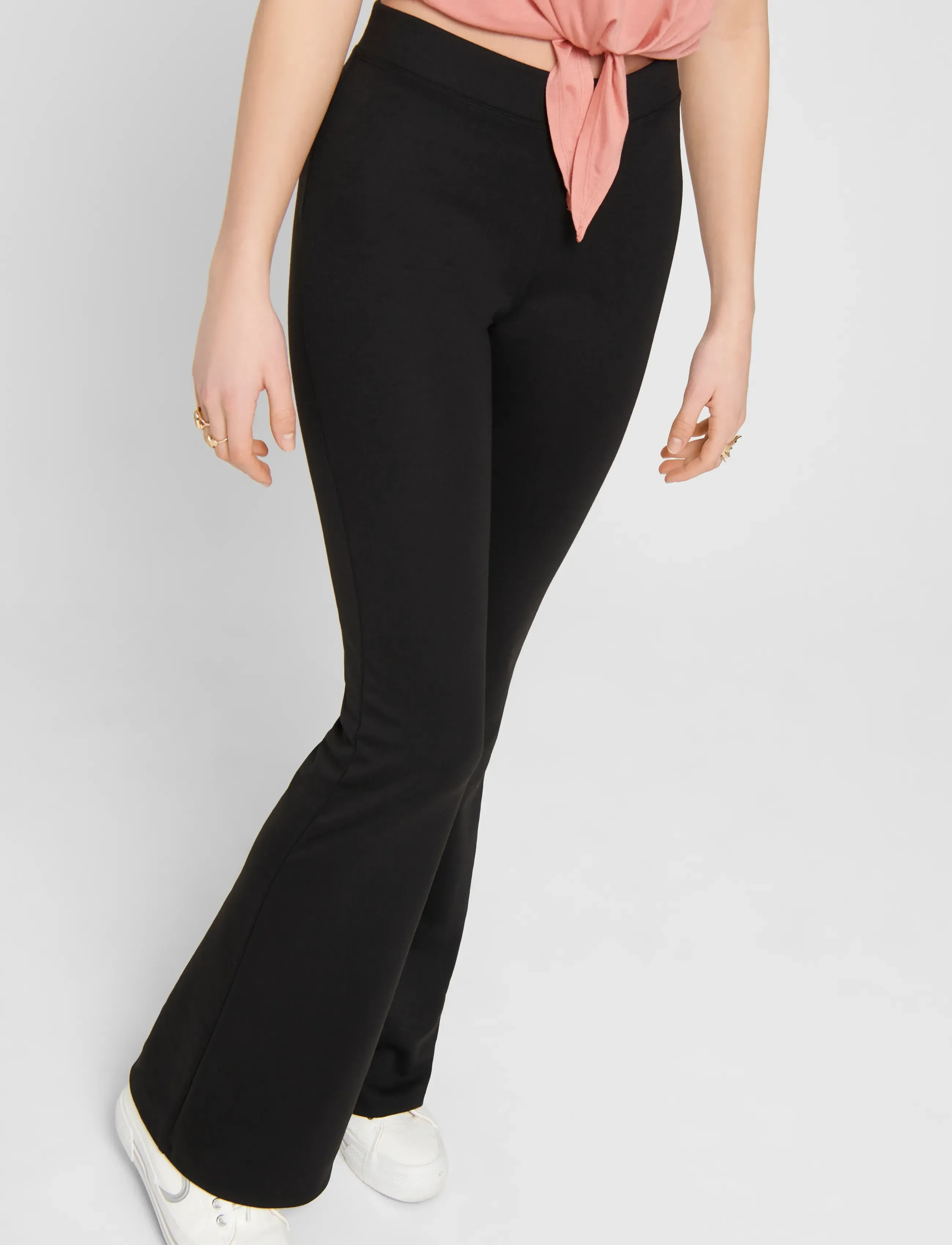 ONLY - ONLFEVER STRETCH FLAIRED PANTS JRS NOOS - die niedrigsten preise - black - 5