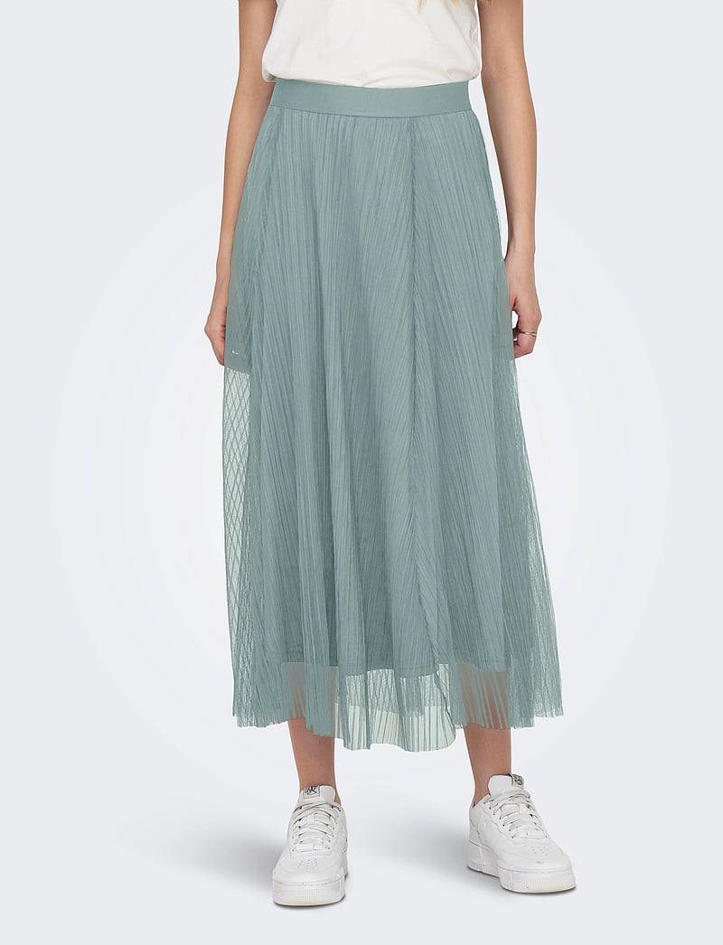 ONLY - ONLLAVINA SKIRT JRS NOOS - faltenröcke - abyss - 0