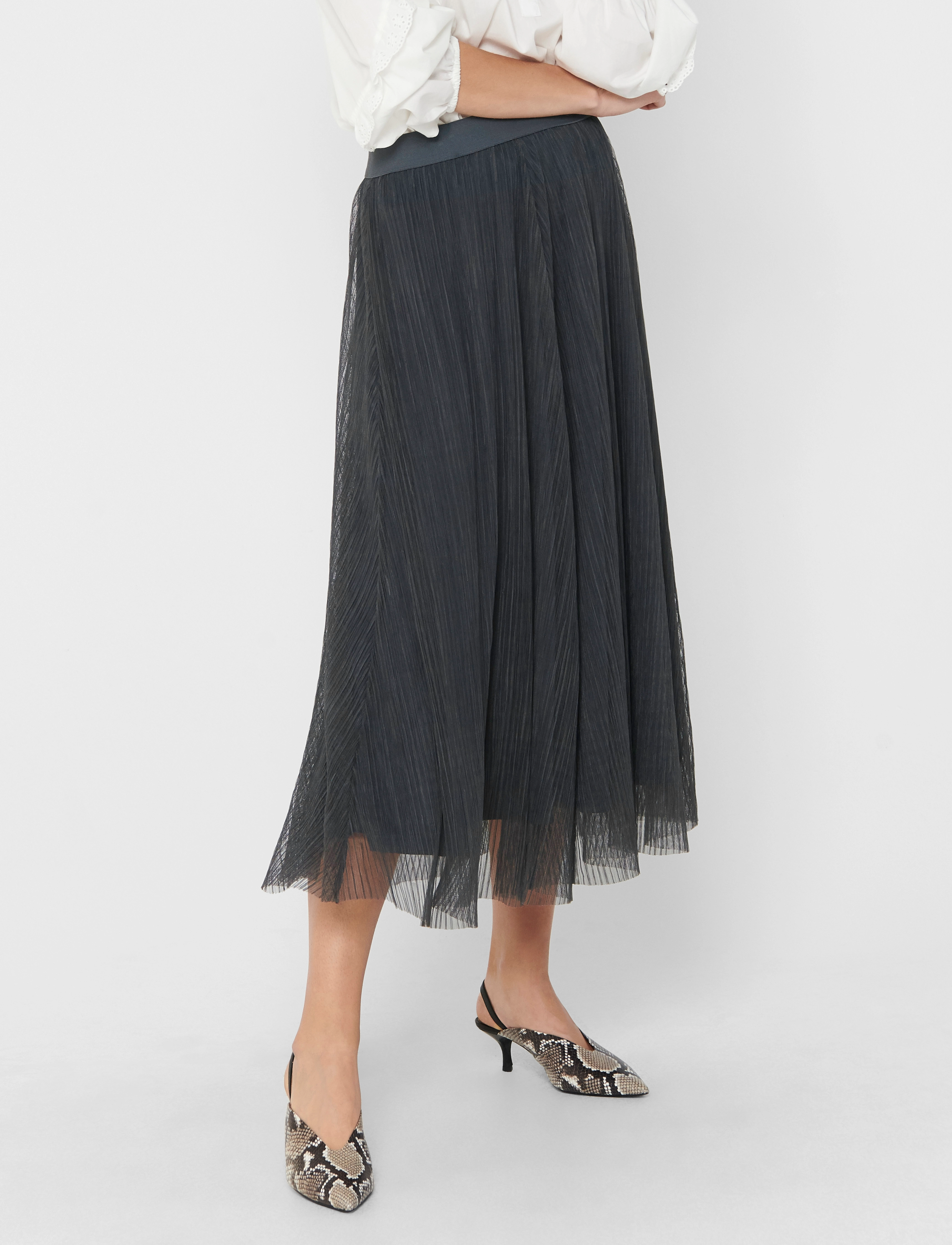ONLY Onllavina Skirt Jrs Noos, XS, Röcke, Grau - Maxi, Frauen
