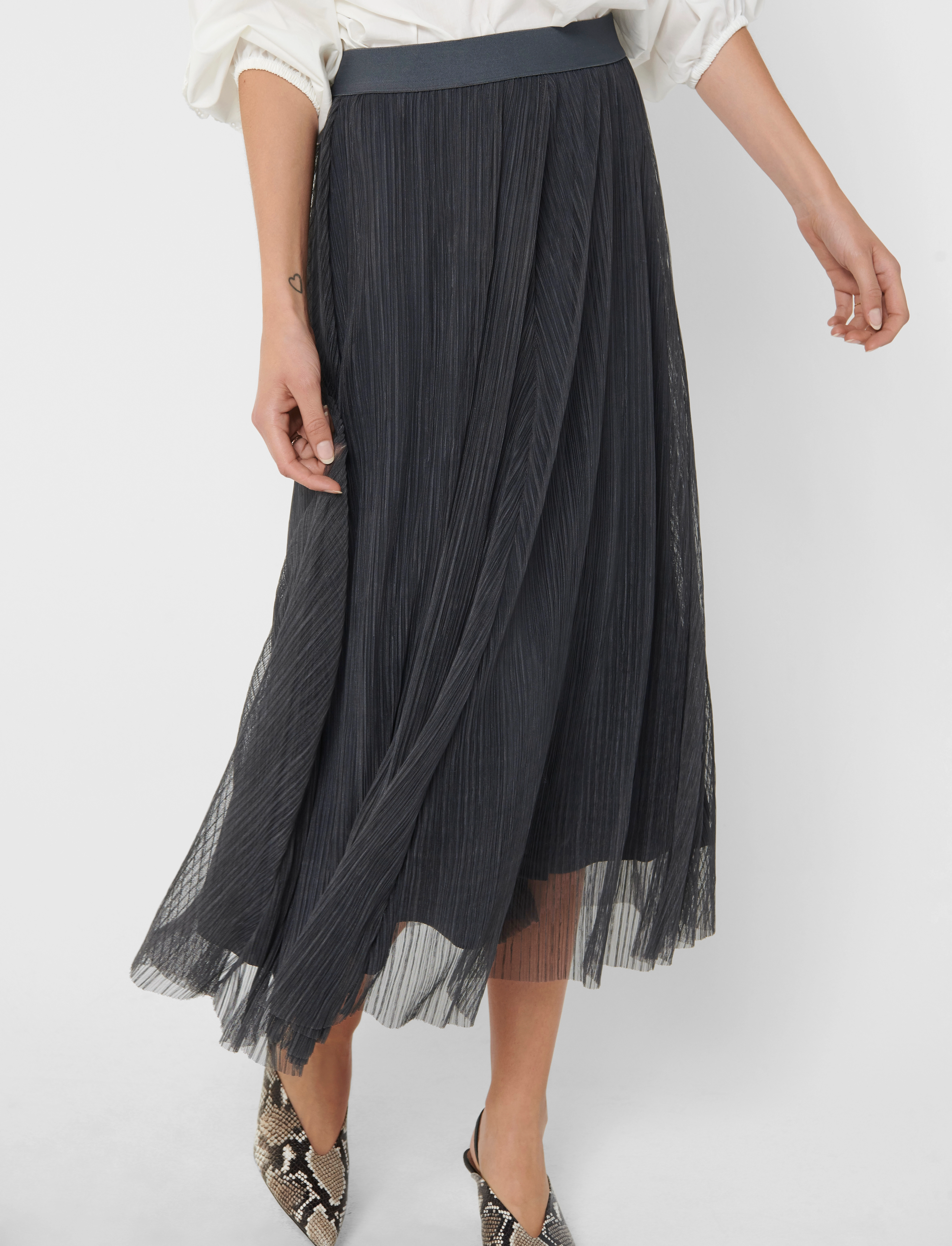 ONLY - ONLLAVINA SKIRT JRS NOOS - plisseeritud seelikud - asphalt - 5