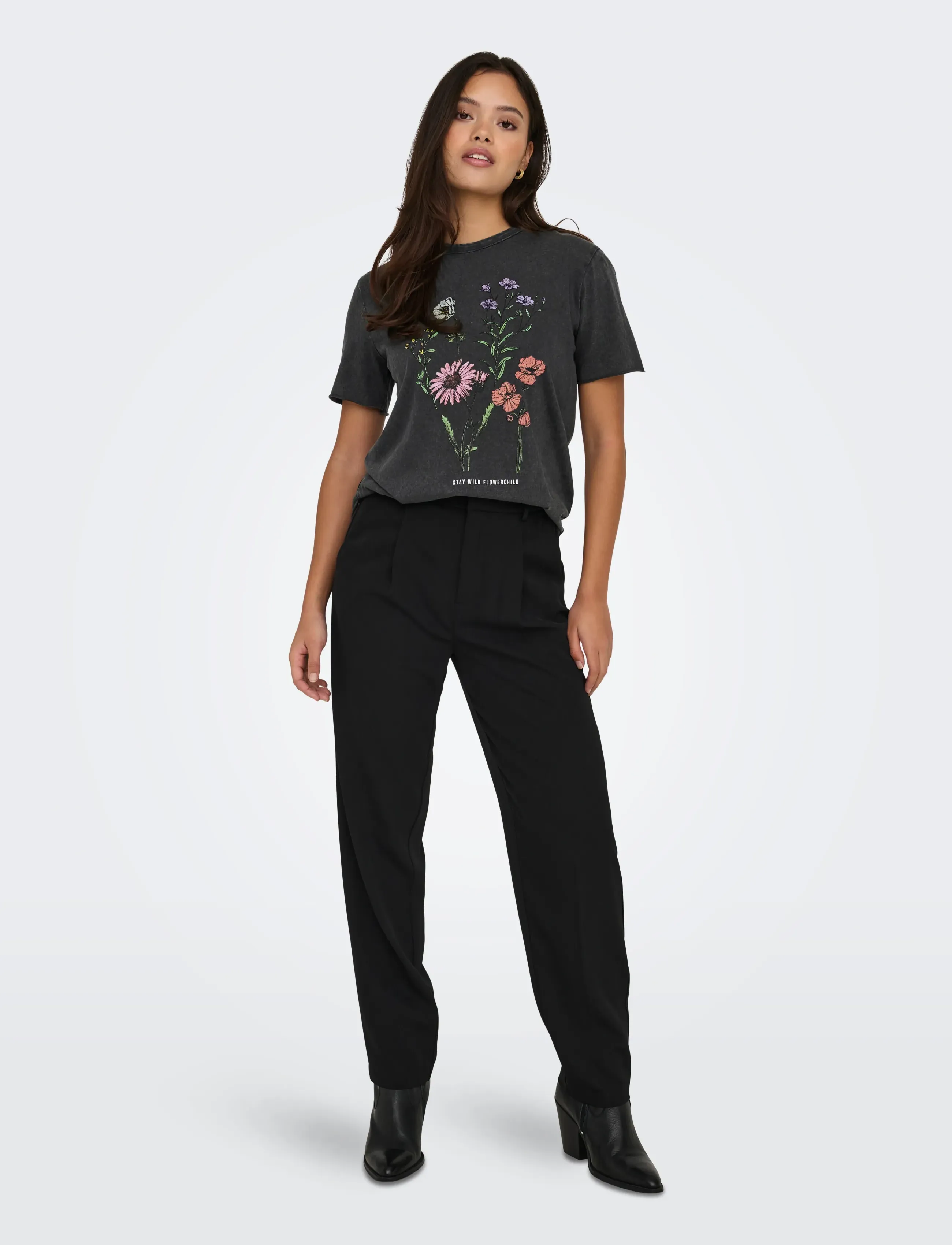ONLY - ONLLUCY LIFE REG S/S TOP JRS NOOS - t-särgid - black - 4
